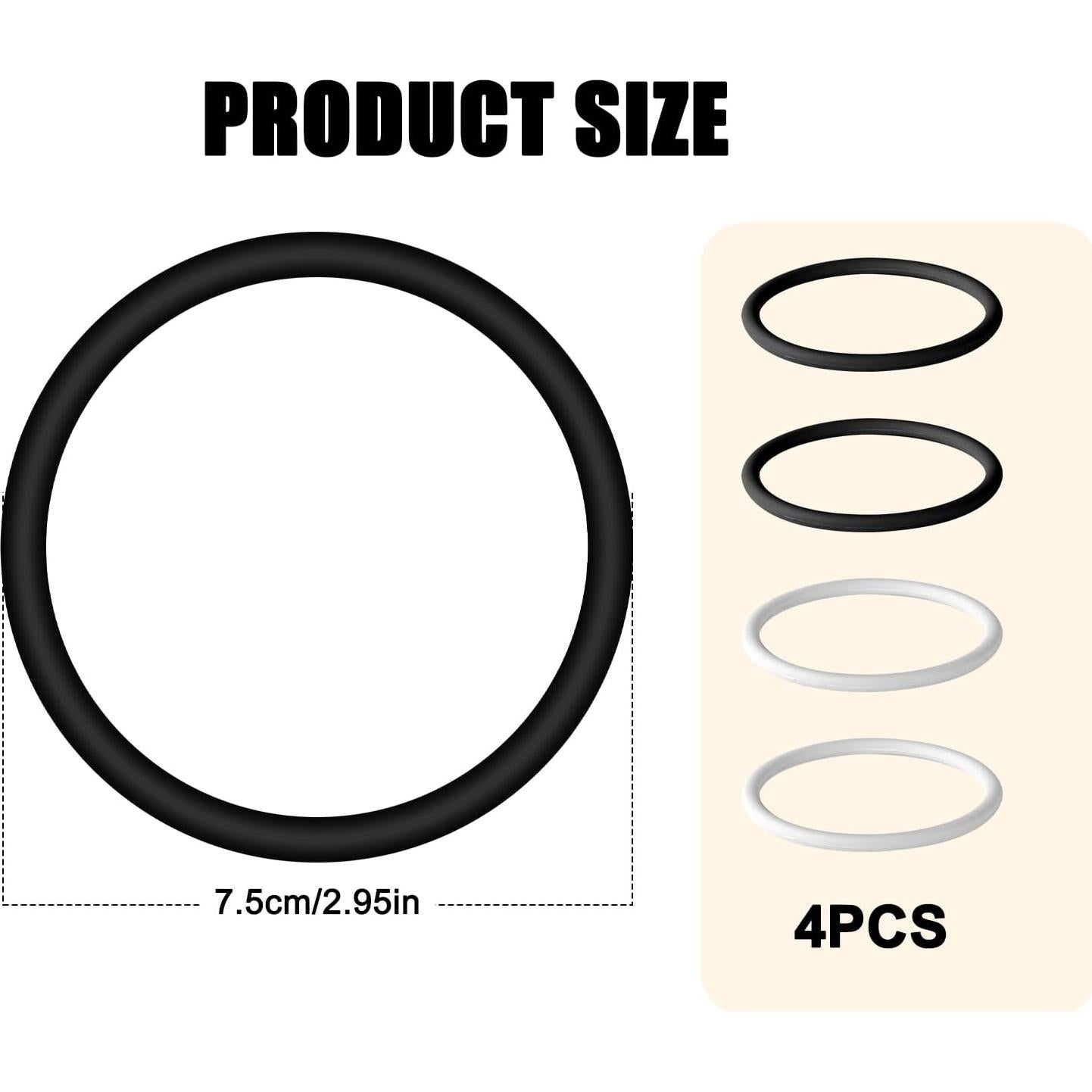 Correas de Soporte para Tendón Patelar Lyreh - 4 Pcs Silicona