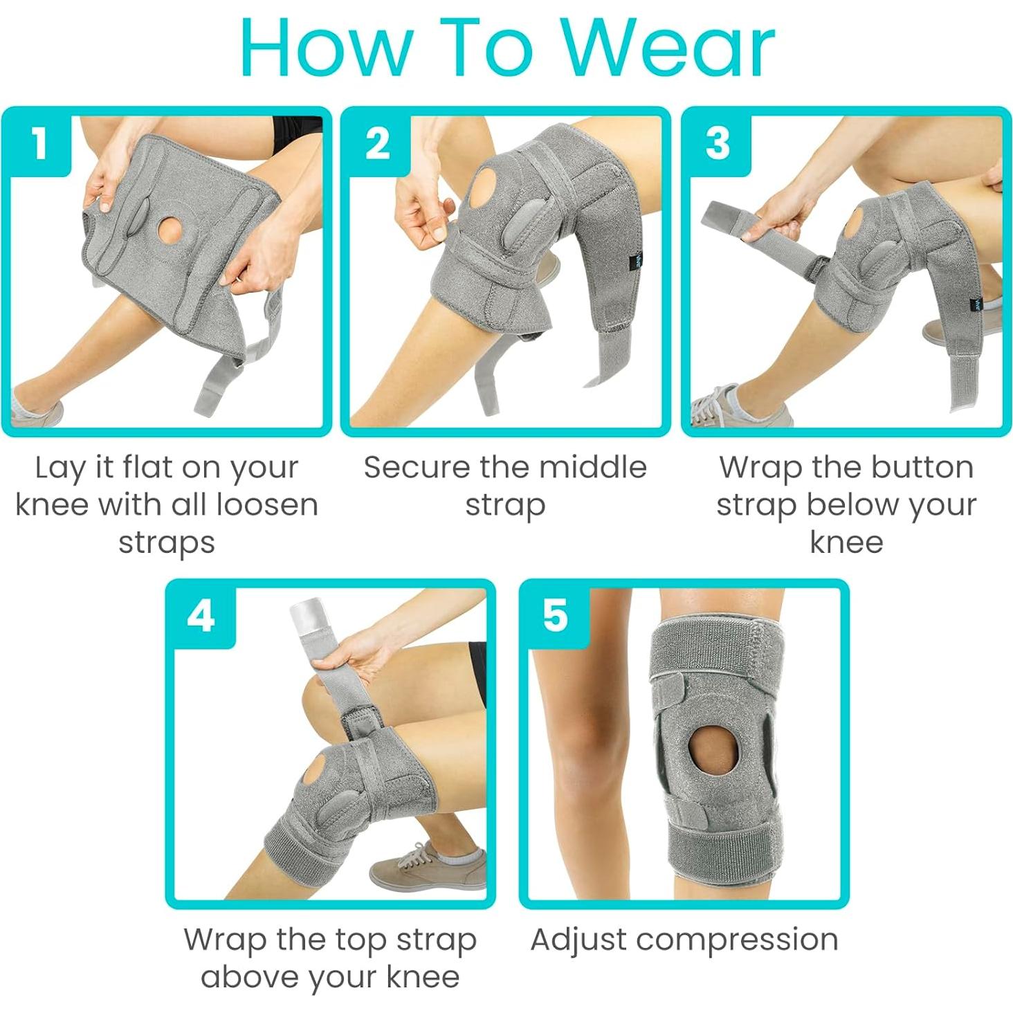 Soporte de Rodilla Vive con Bisagra - Alivio para Lesiones