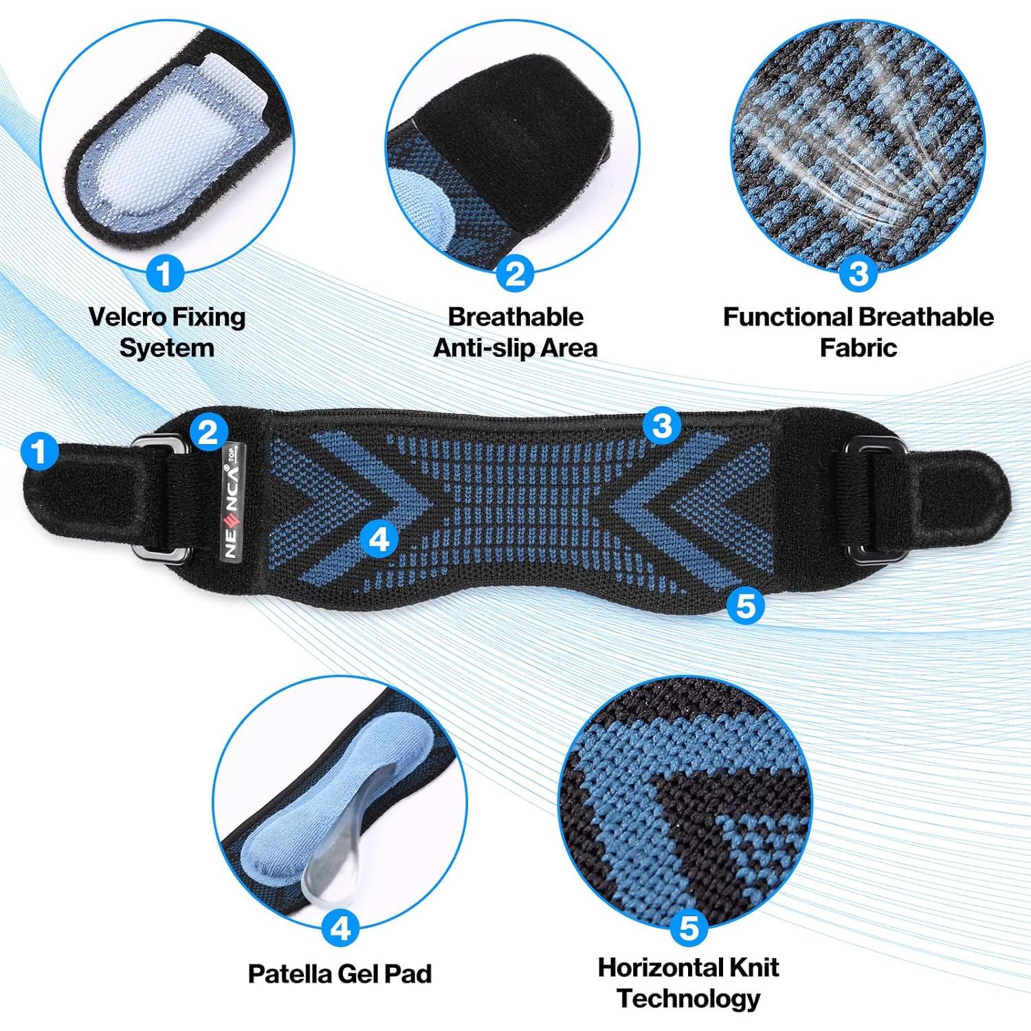 Faja para Tendón Patelar NEENCA con Almohadilla de Gel - Talla Única