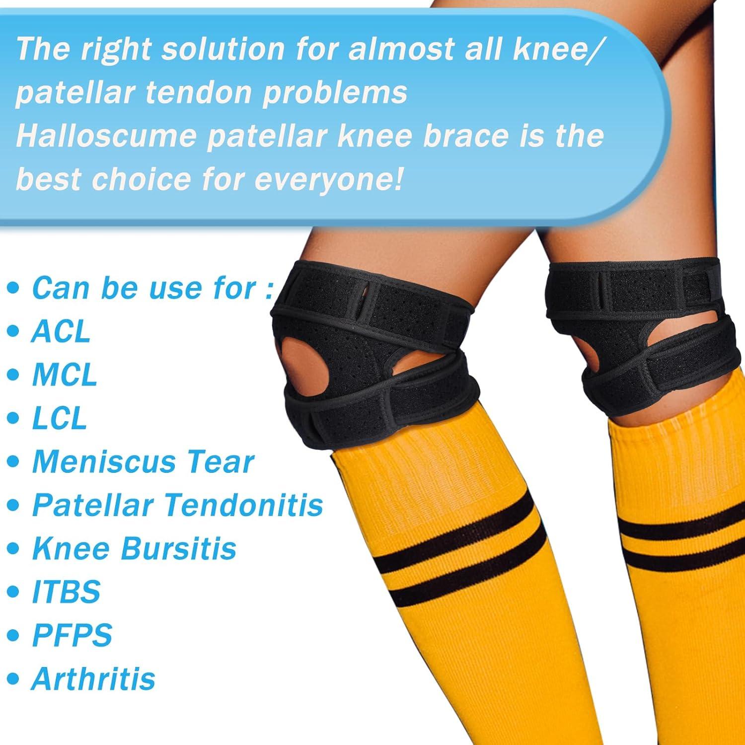 2 Soportes de Rodilla Ajustables Halloscume para Alivio del Dolor