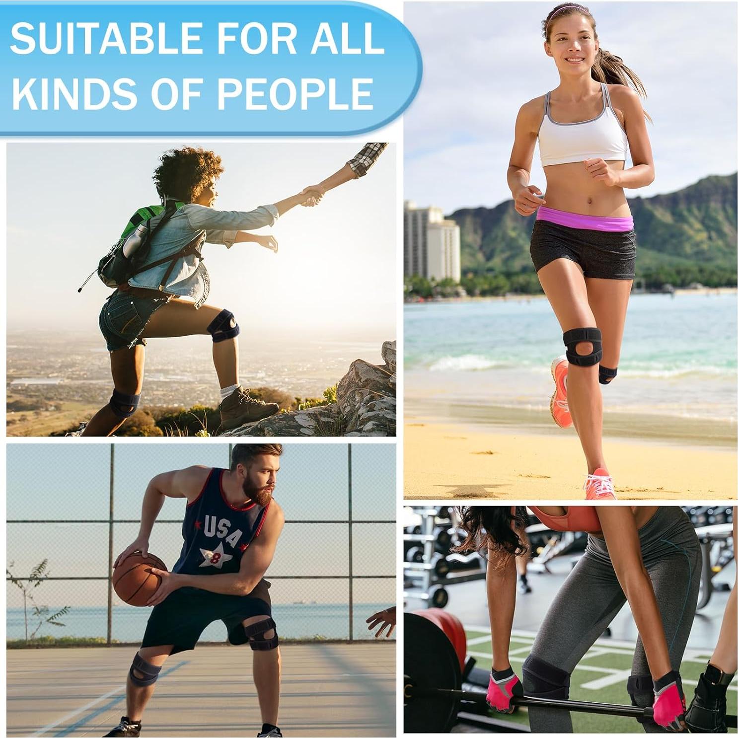 2 Soportes de Rodilla Ajustables Halloscume para Alivio del Dolor