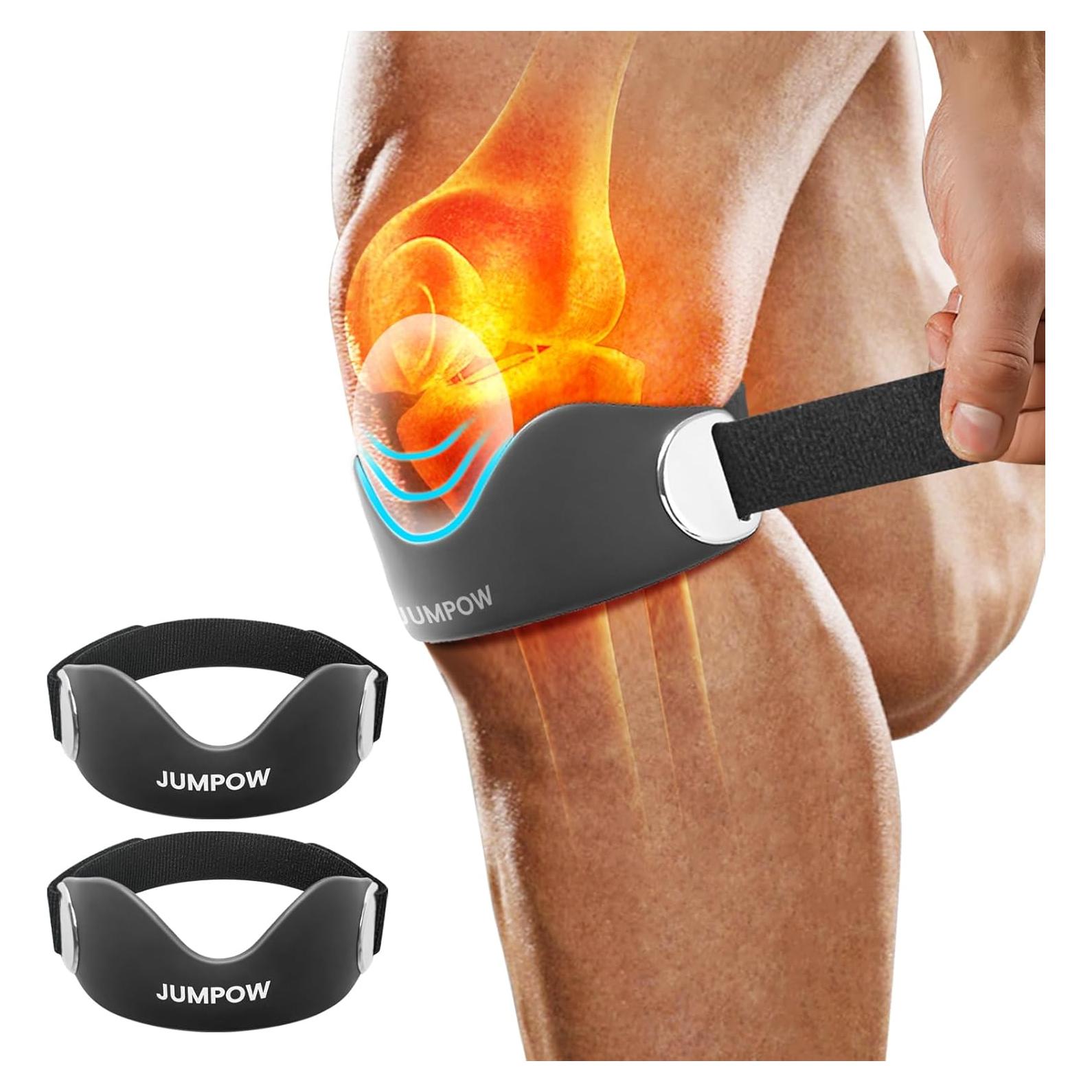 Correa de Soporte Patelar JUMPOW - 2 Unidades Ajustables Antideslizantes