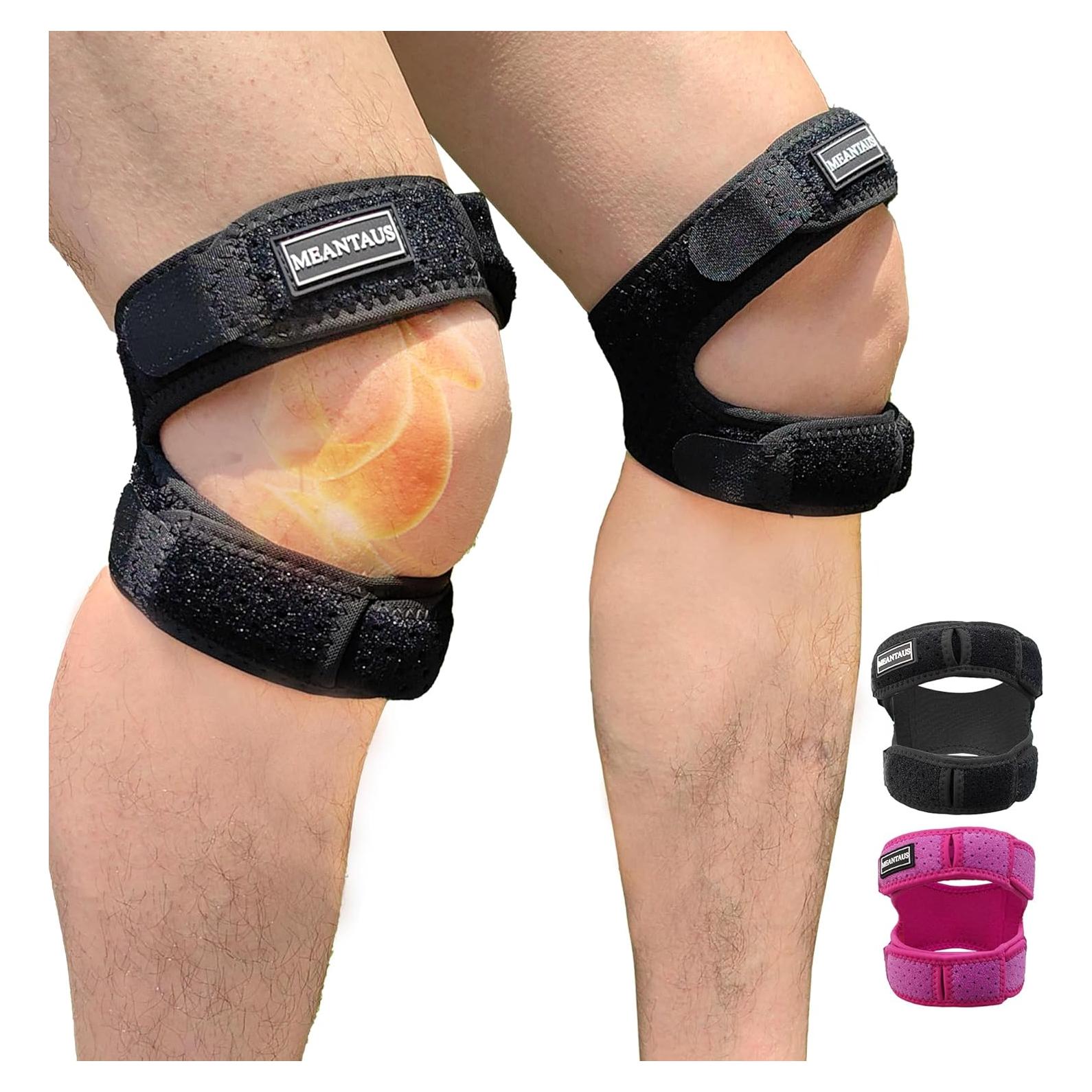 Correa de Rodilla Dual Ajustable Meantaus - Soporte Negro M