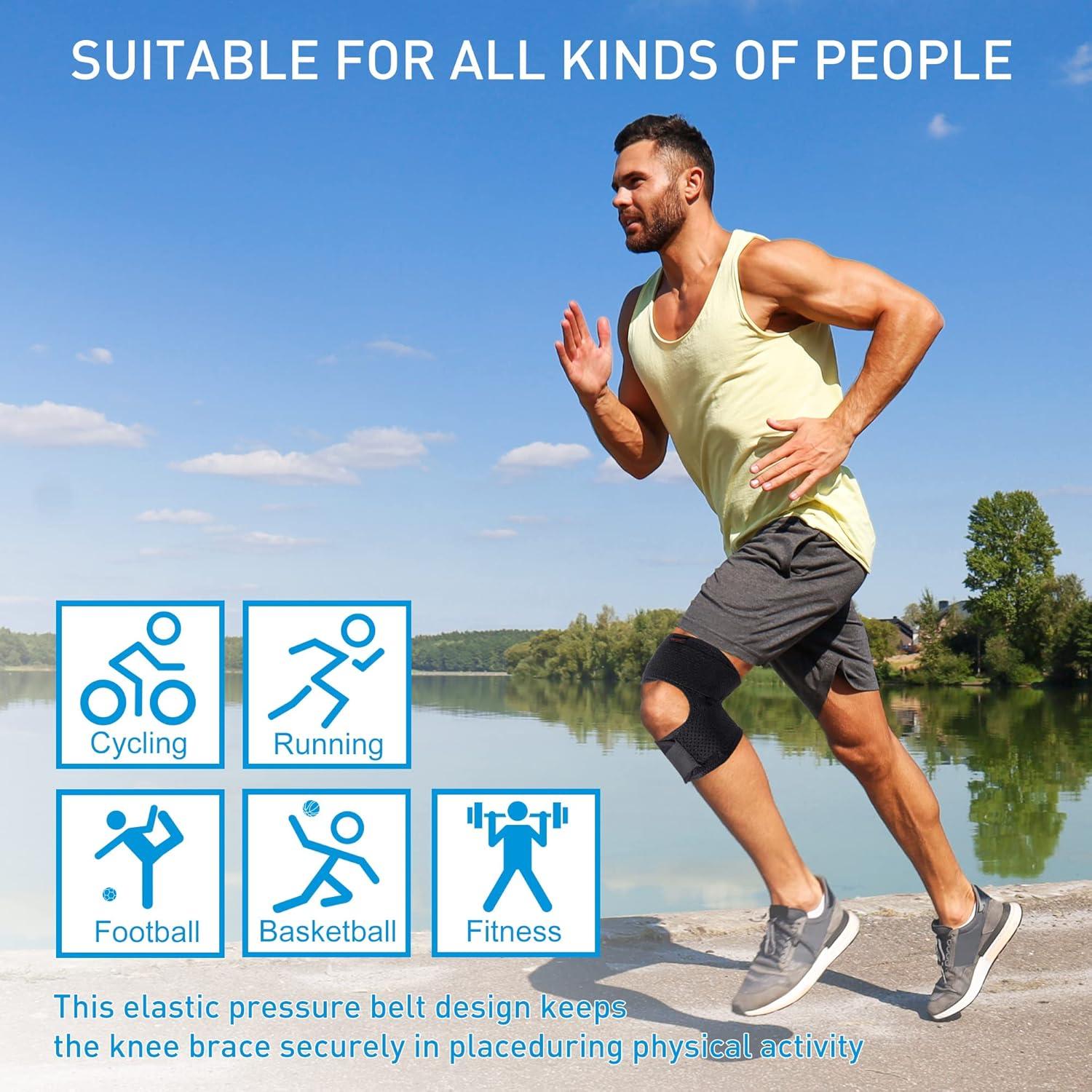 Férula de Rodilla Ajustable HUETIDE para Alivio de Dolor - Mediana