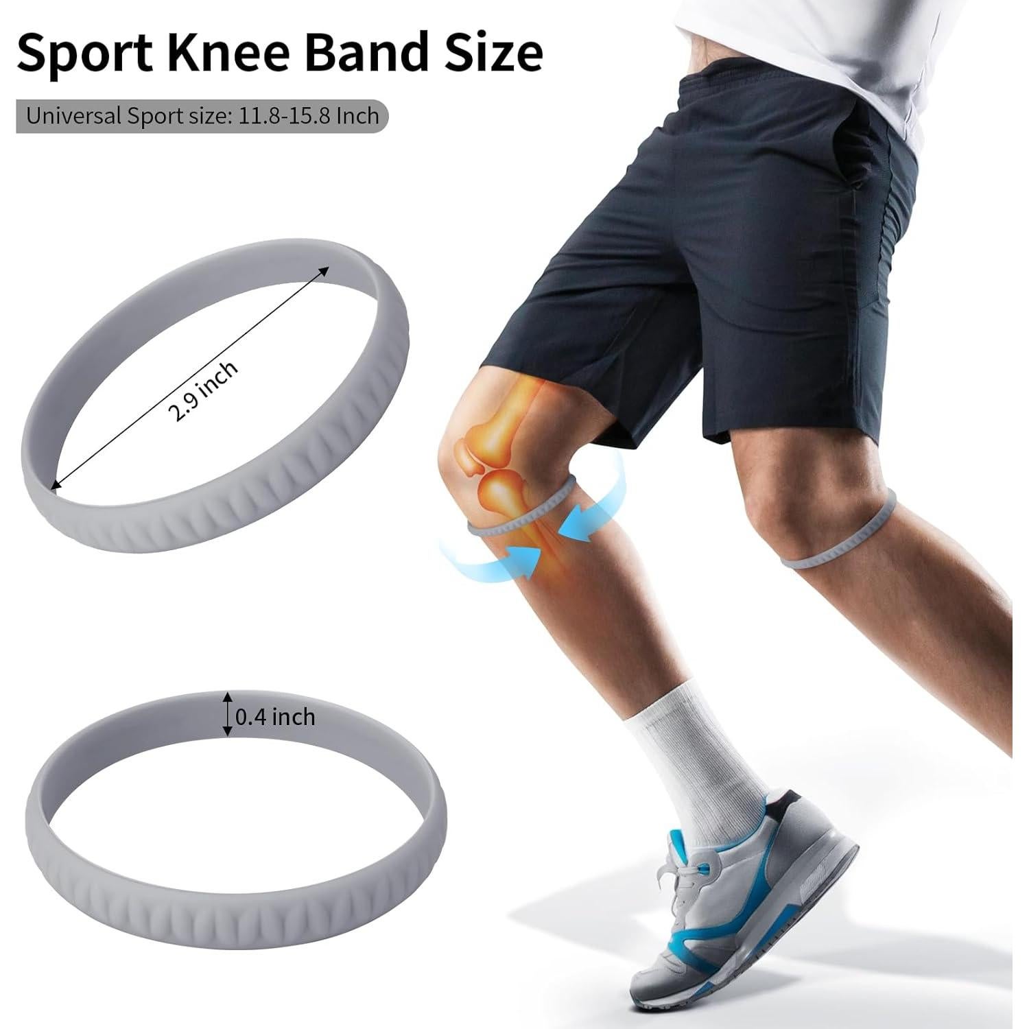 Soporte para Tendón Patelar WUX - Banda de Rodilla Gris