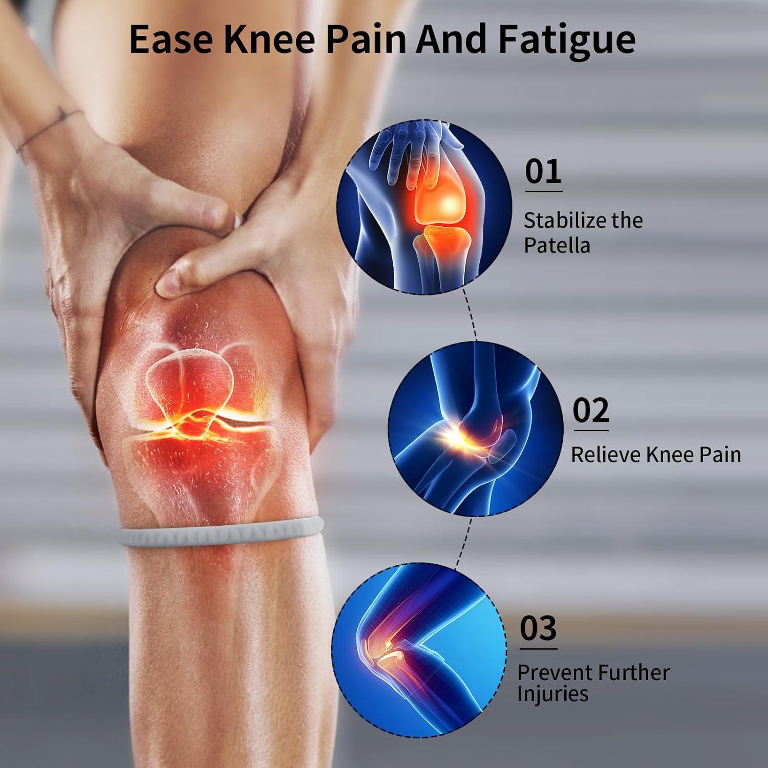 Soporte para Tendón Patelar WUX - Banda de Rodilla Gris