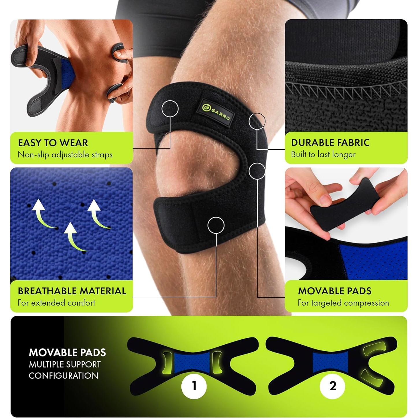Faja de Rodilla GARNO Grande - Alivio Dolor Menisco y Artritis