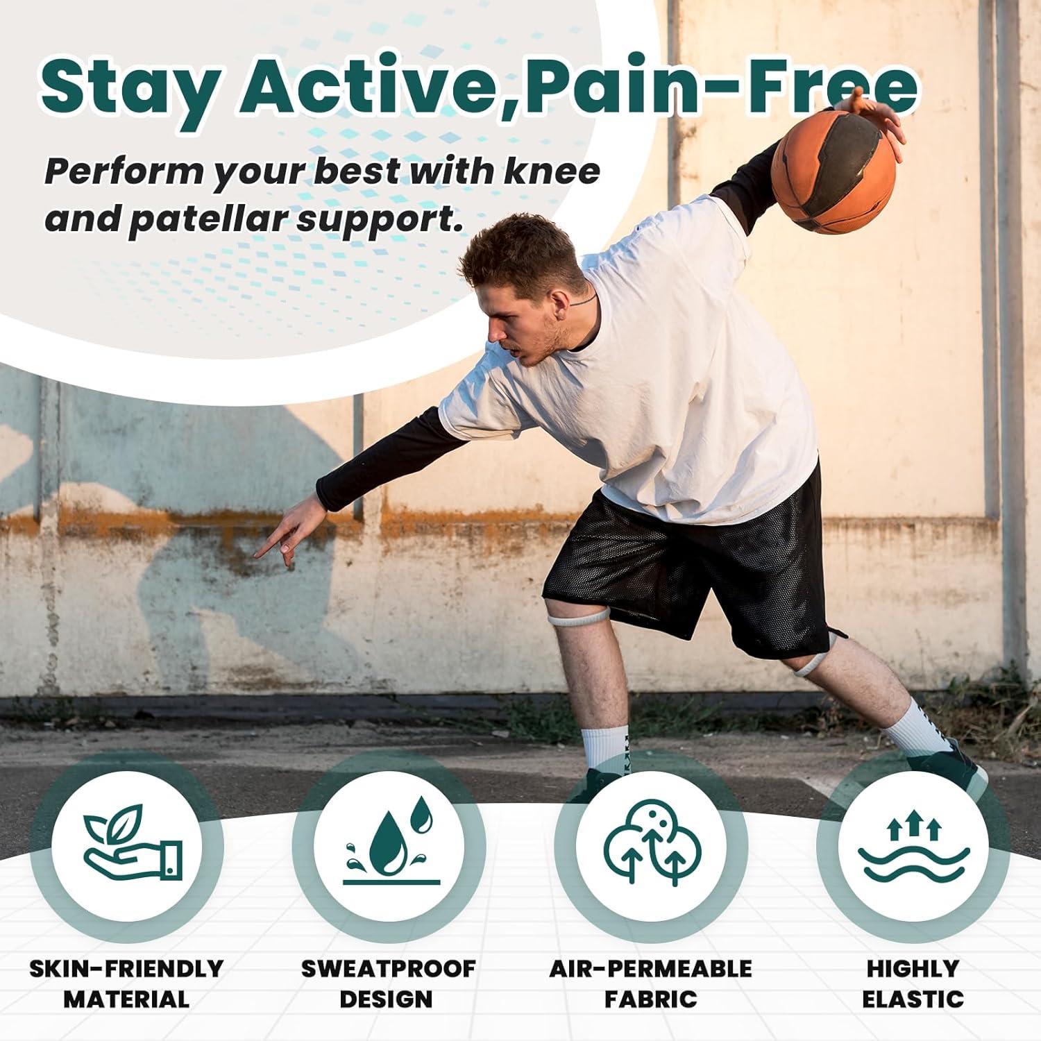 Faja de Tendón Patelar Aolabela 2PCS Alivio Dolor Rodilla