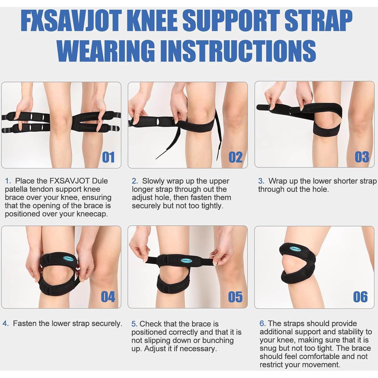 Férula Rodilla FXSAVJOT Ajustable para Dolor y Lesiones