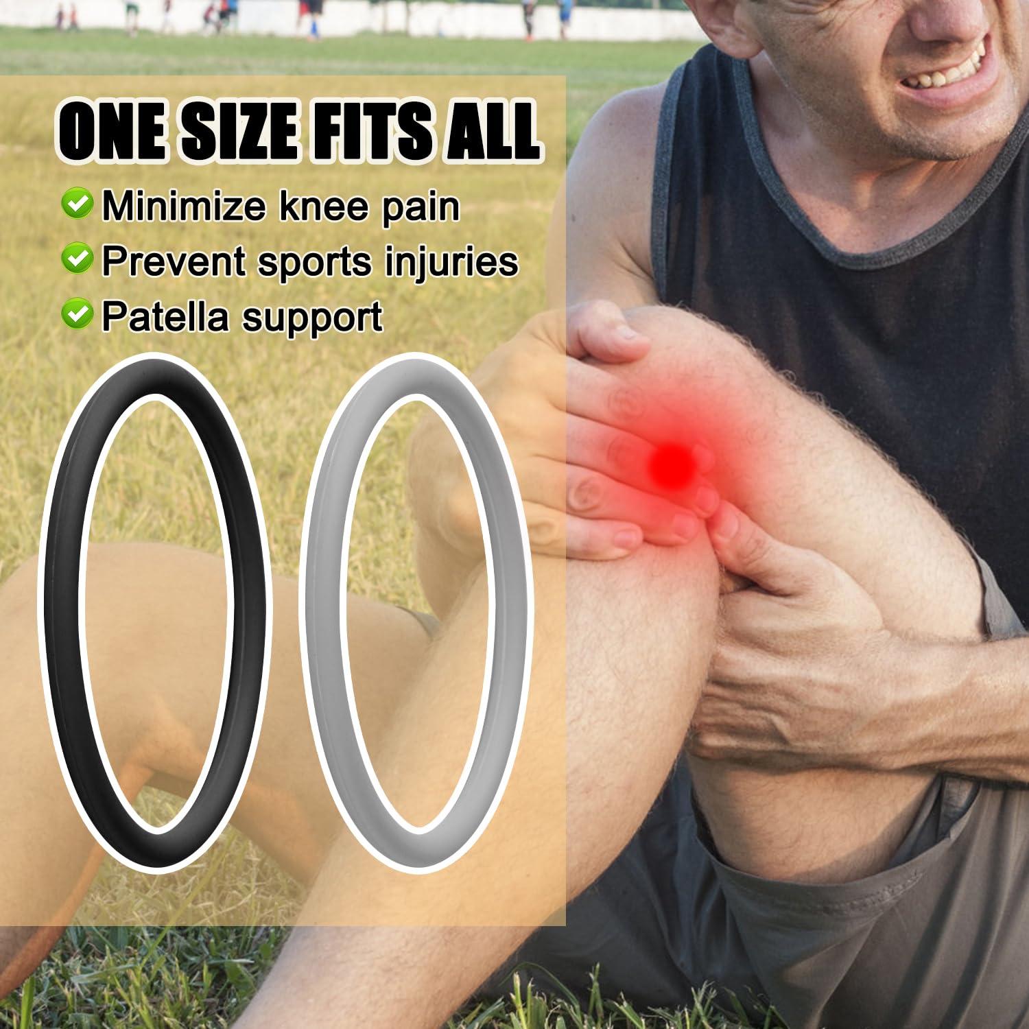 4 Soportes de Tendón Patelar Lyreh - Silicona Ergonómica