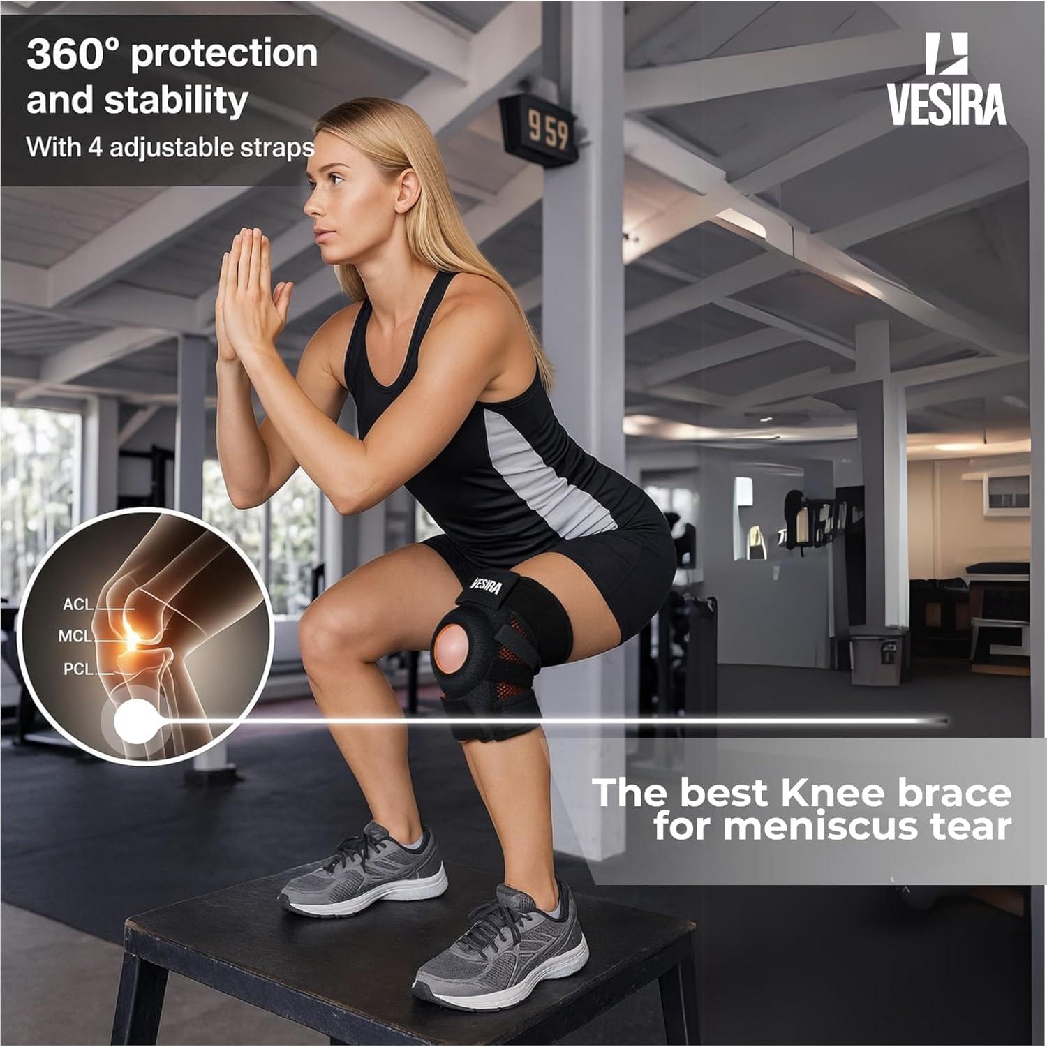 Férula para Rodilla Vesira Ajustable con Soporte Lateral