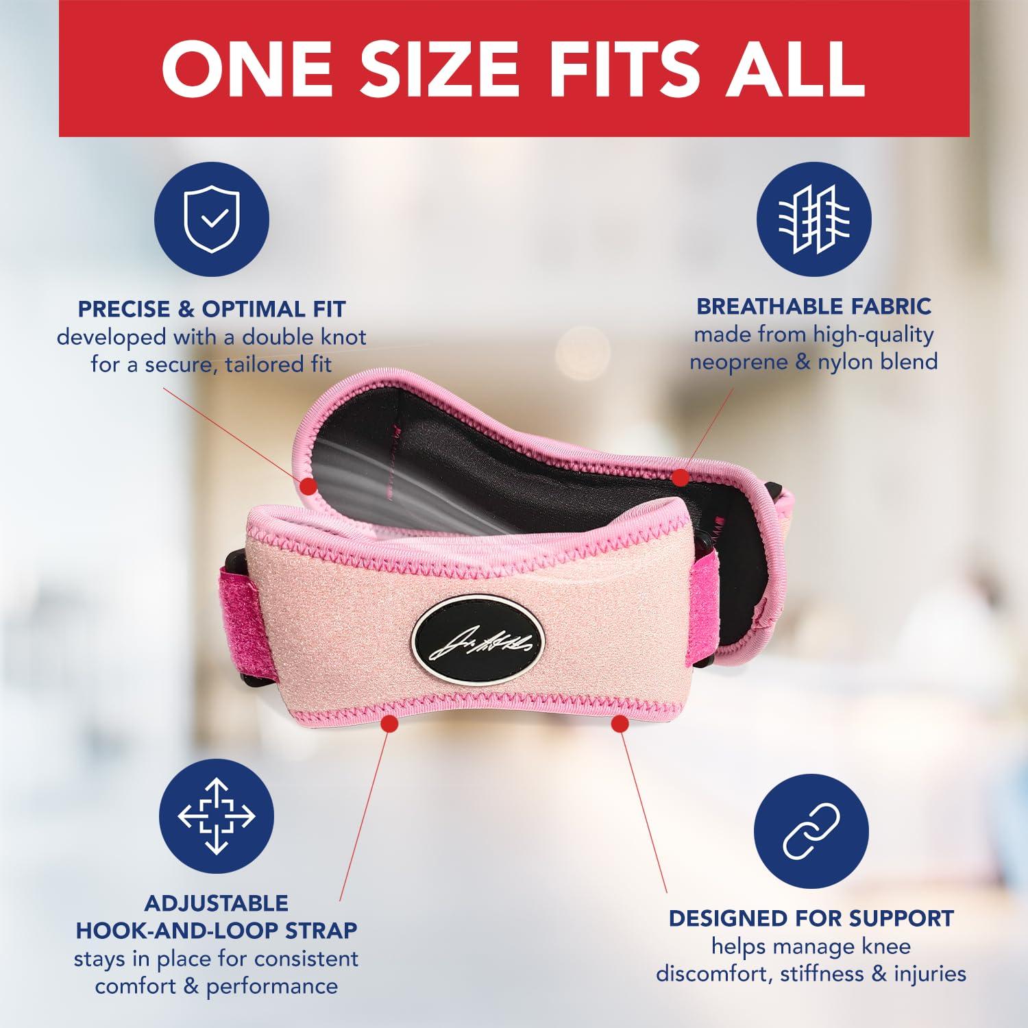Correa de Tendón Patelar Dr. Arthritis - Alivio Dolor Rodilla Única Rosa