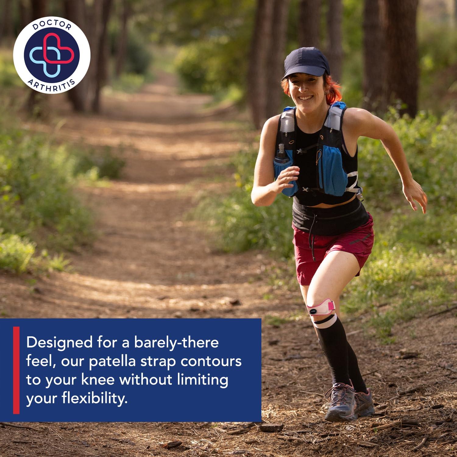 Correa de Tendón Patelar Dr. Arthritis - Alivio Dolor Rodilla Única Rosa