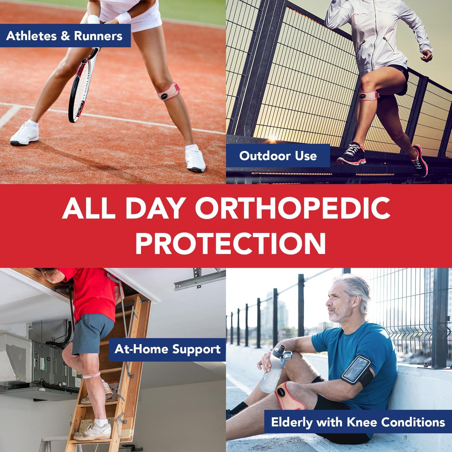 Correa de Tendón Patelar Dr. Arthritis - Alivio Dolor Rodilla Única Rosa