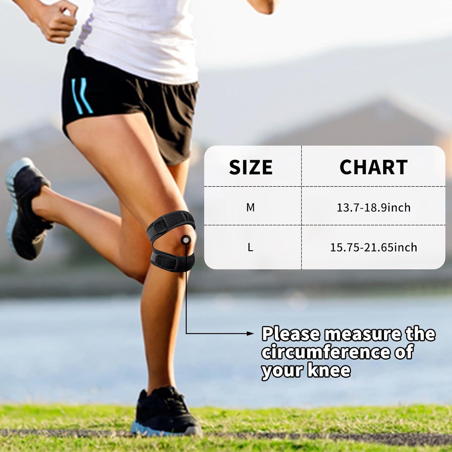 Correa de Soporte Patelar YEEKORO Ajustable para Rodilla