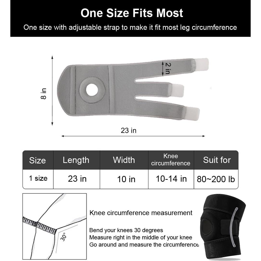 Freno de Rodilla SUJAYU para Alivio de Dolor - Negro