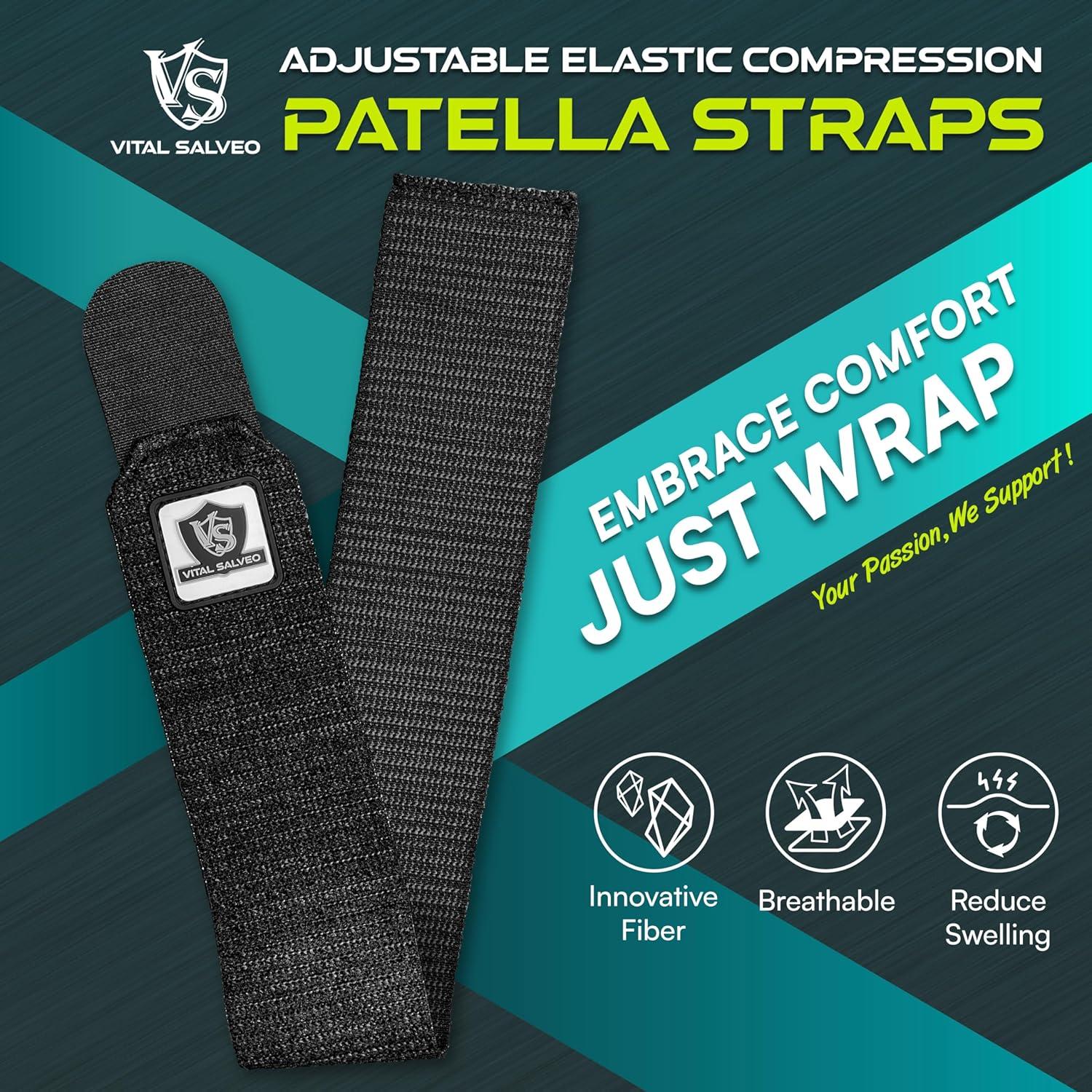 Faja de Compresión para Rodilla Vital Salveo Transpirable 5.1x40.6cm