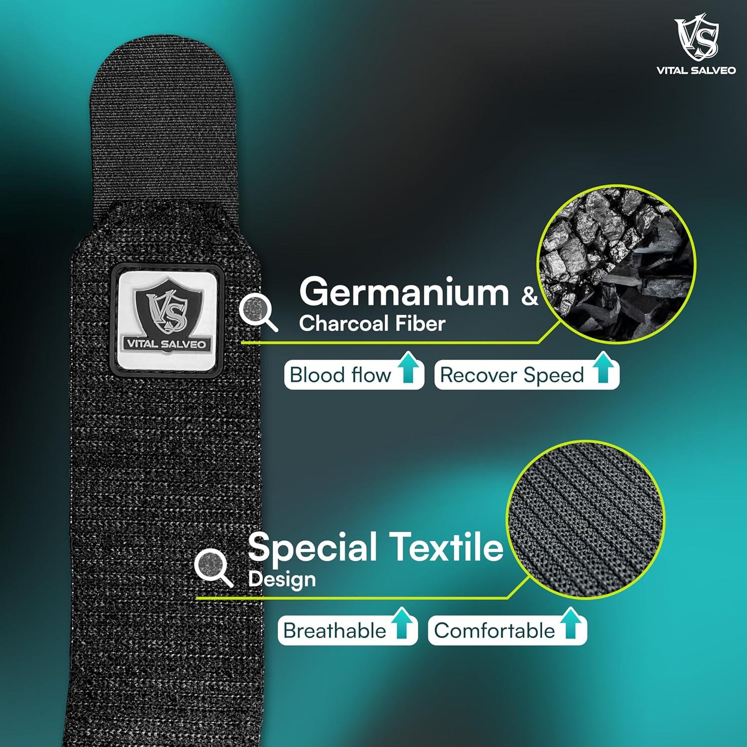 Faja de Compresión para Rodilla Vital Salveo Transpirable 5.1x40.6cm