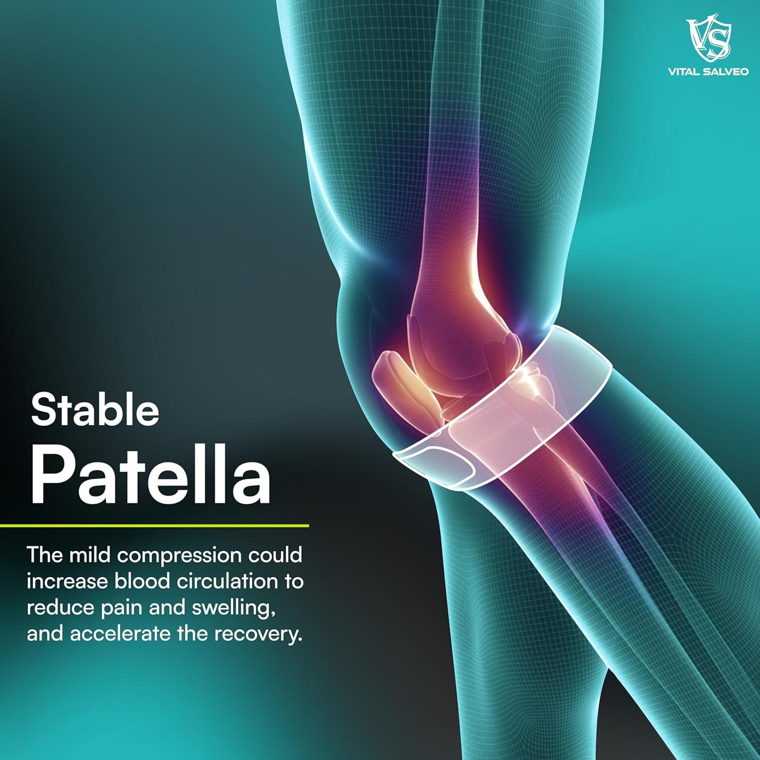 Faja de Compresión para Rodilla Vital Salveo Transpirable 5.1x40.6cm