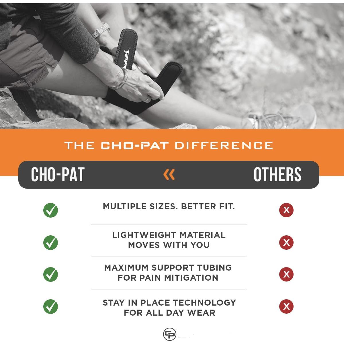 Correa de Rodilla Ajustable Cho-Pat Grande para Alivio del Dolor