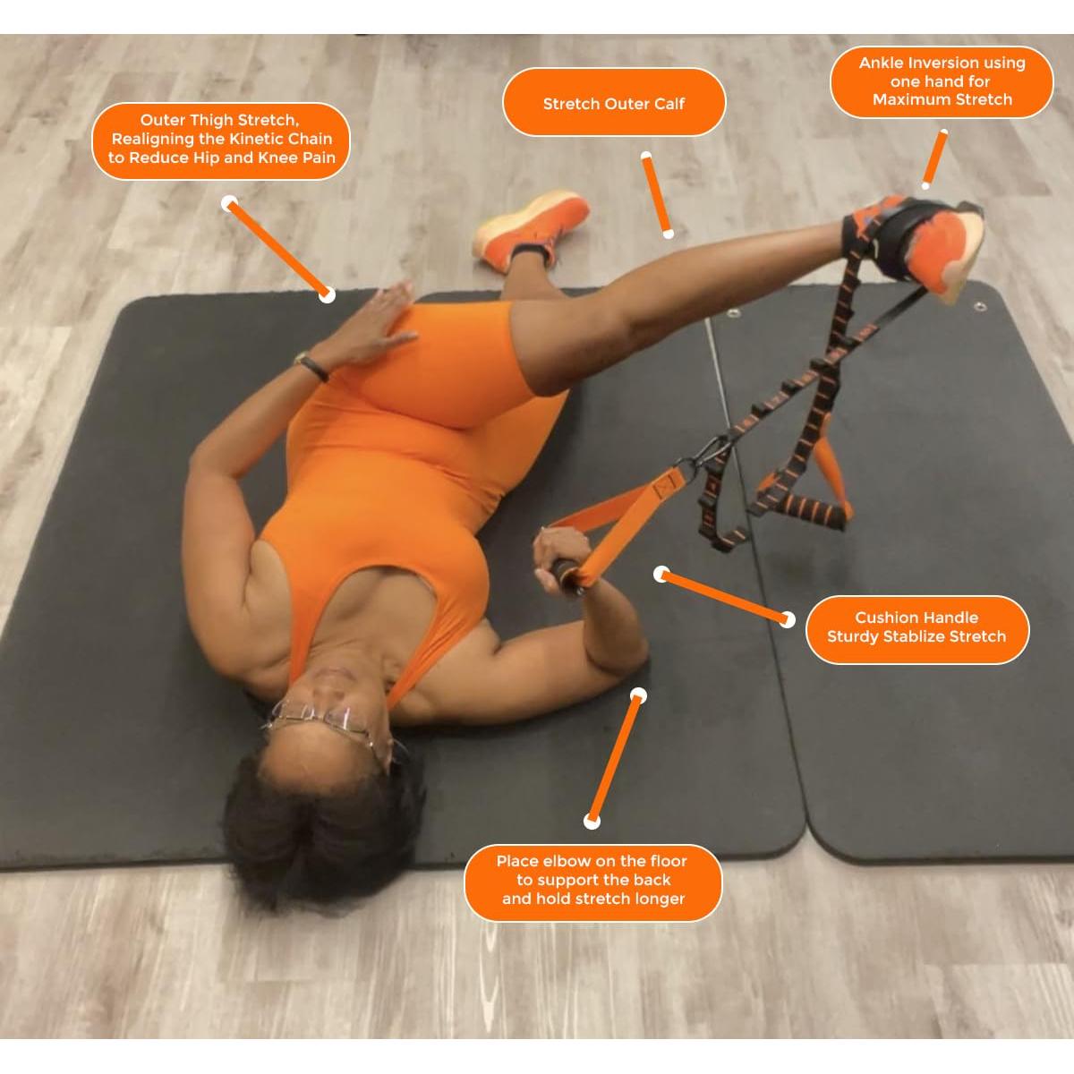 Correa de Estiramiento Yipin para Rodillas y Tobillos - Alivio Artritis