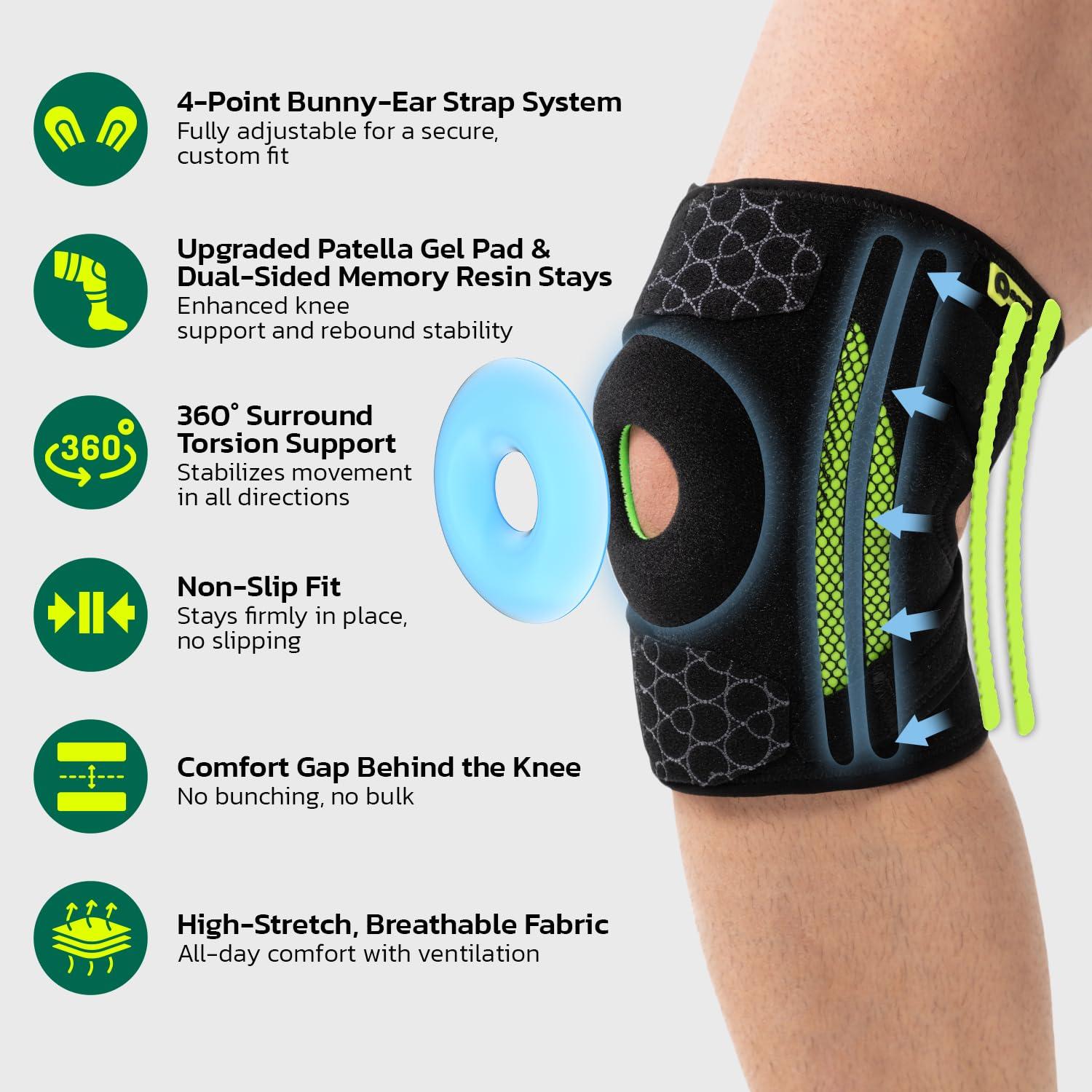 Férula Rodilla aoFIT Mediana con Estabilizadores y Gel