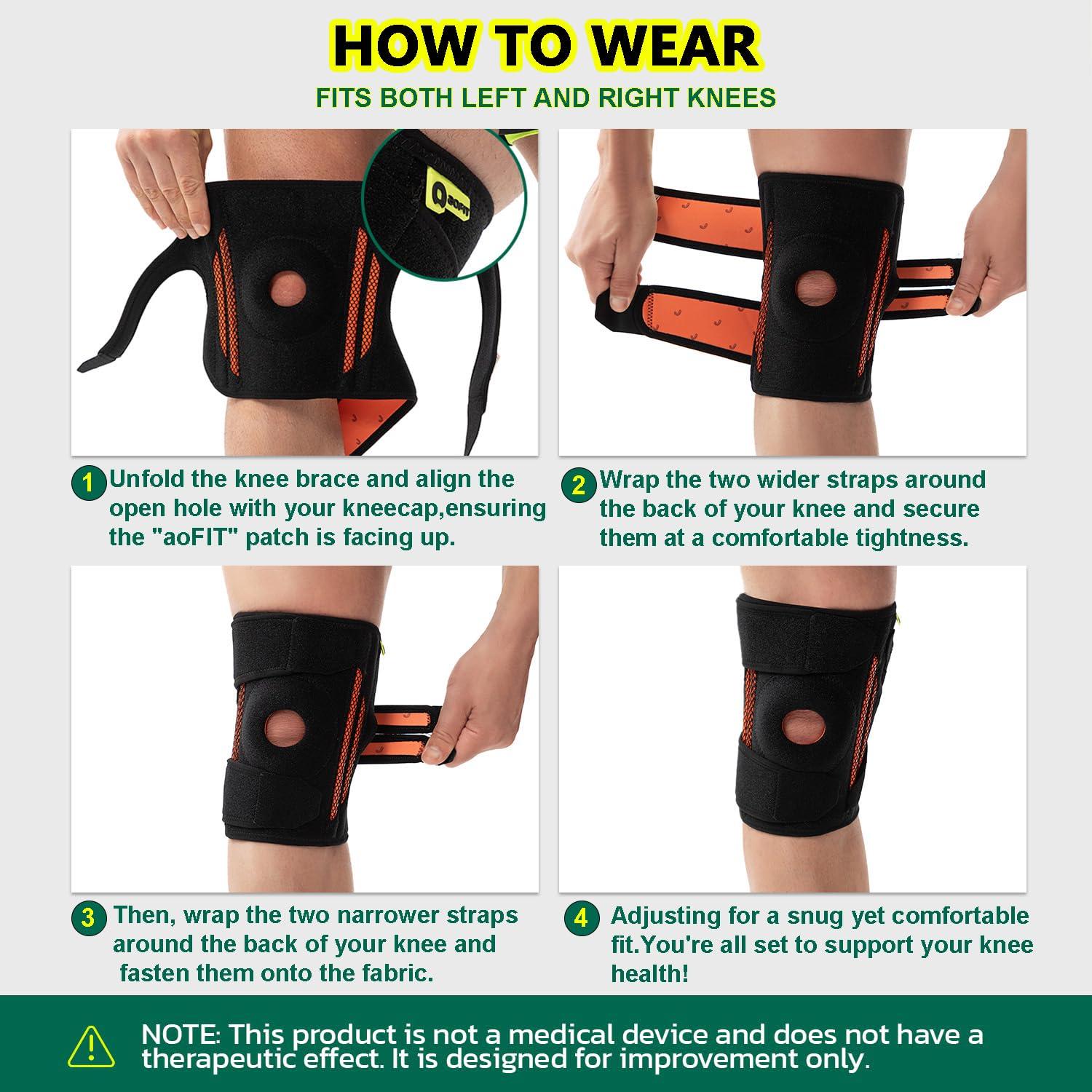 Férula Rodilla aoFIT Mediana con Estabilizadores y Gel