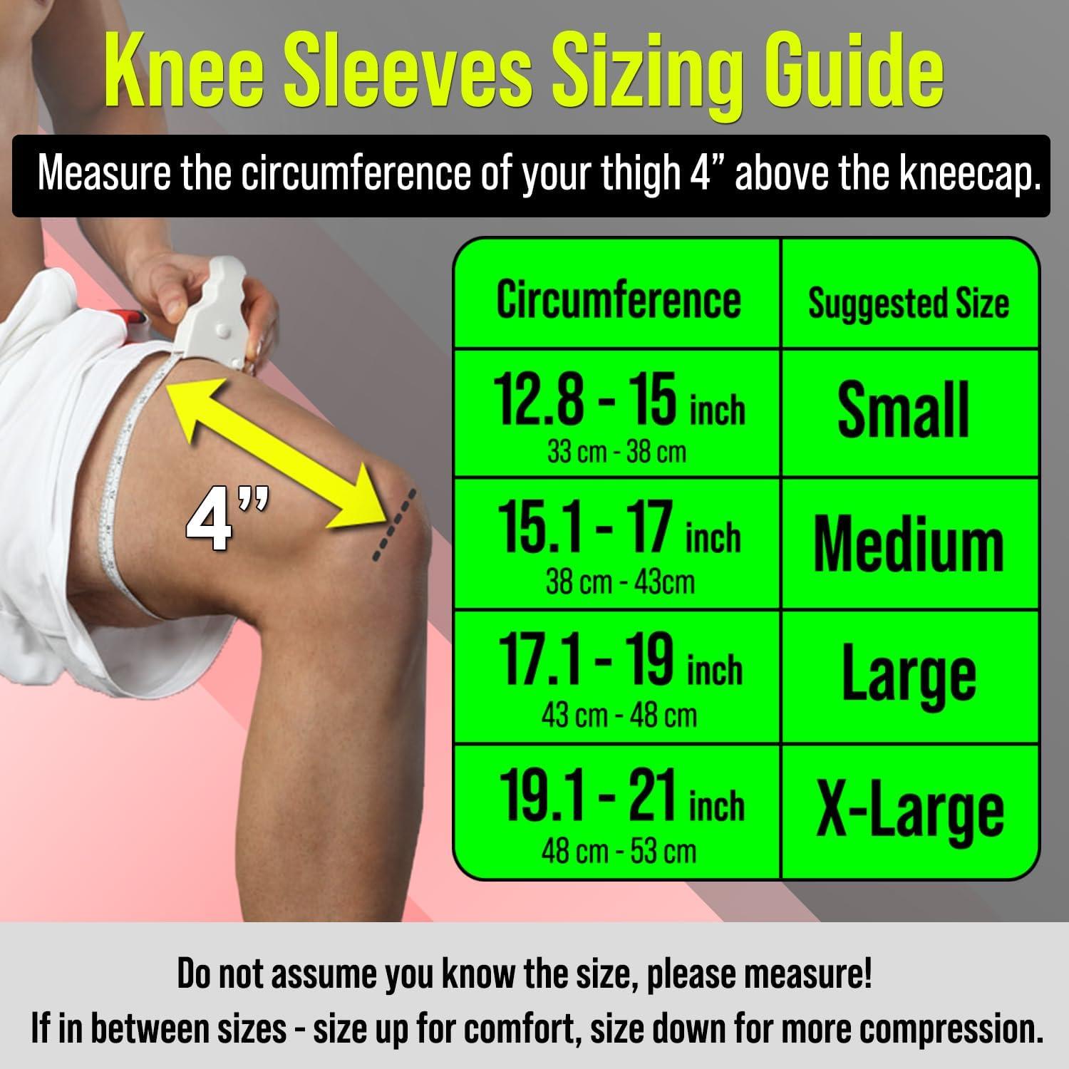 Faja de Compresión para Rodilla BLITZU - 1 Par Negro S