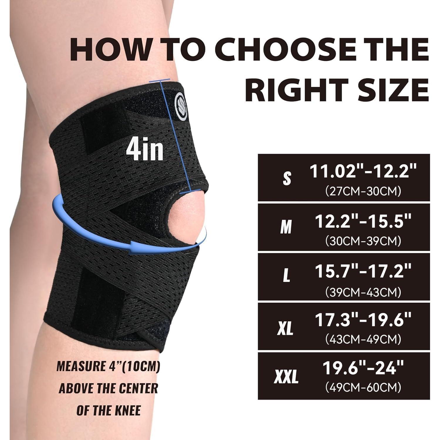 Férula de Rodilla Ajustable Soloever - Soporte Extra Grande Negro