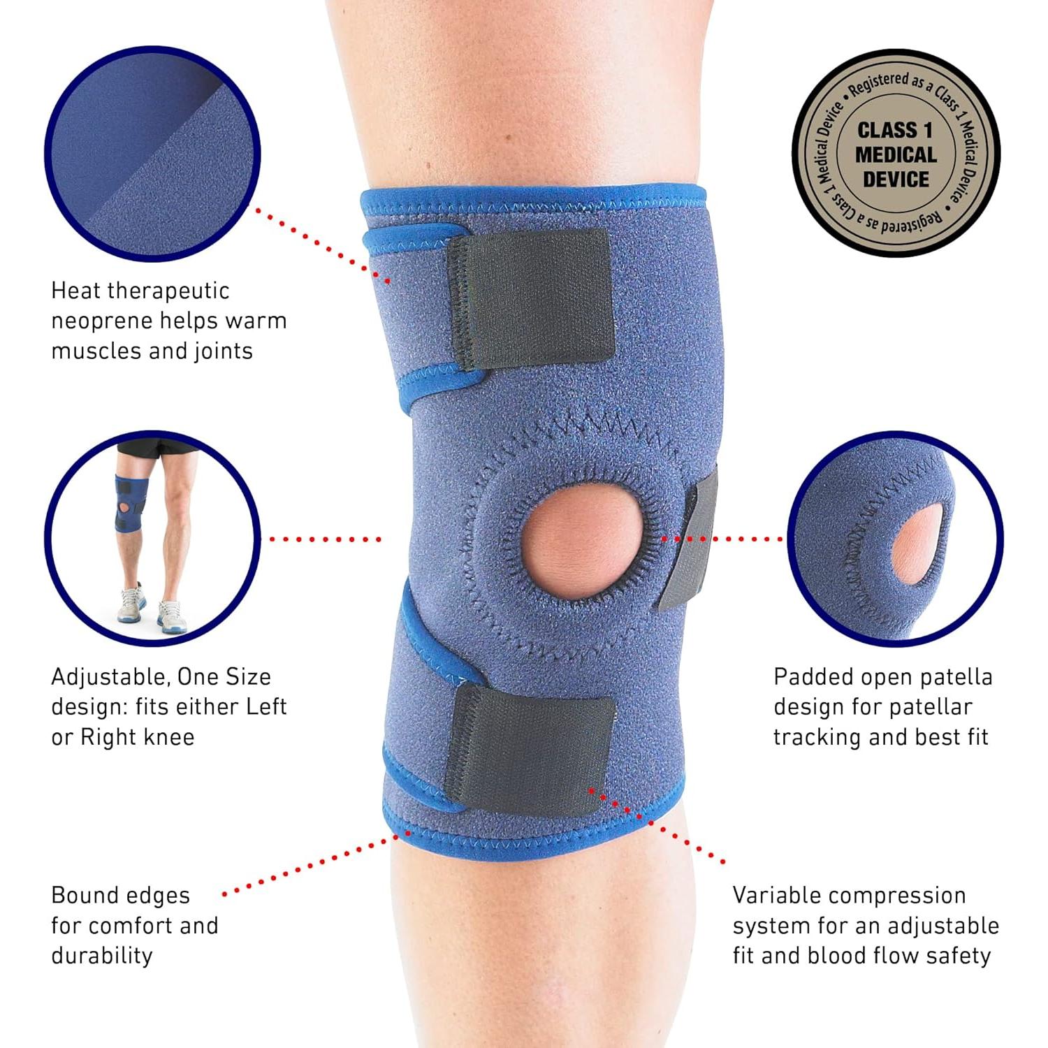 Soporte de Rodilla Neo-G Abierto Ajustable para Dolor Articular