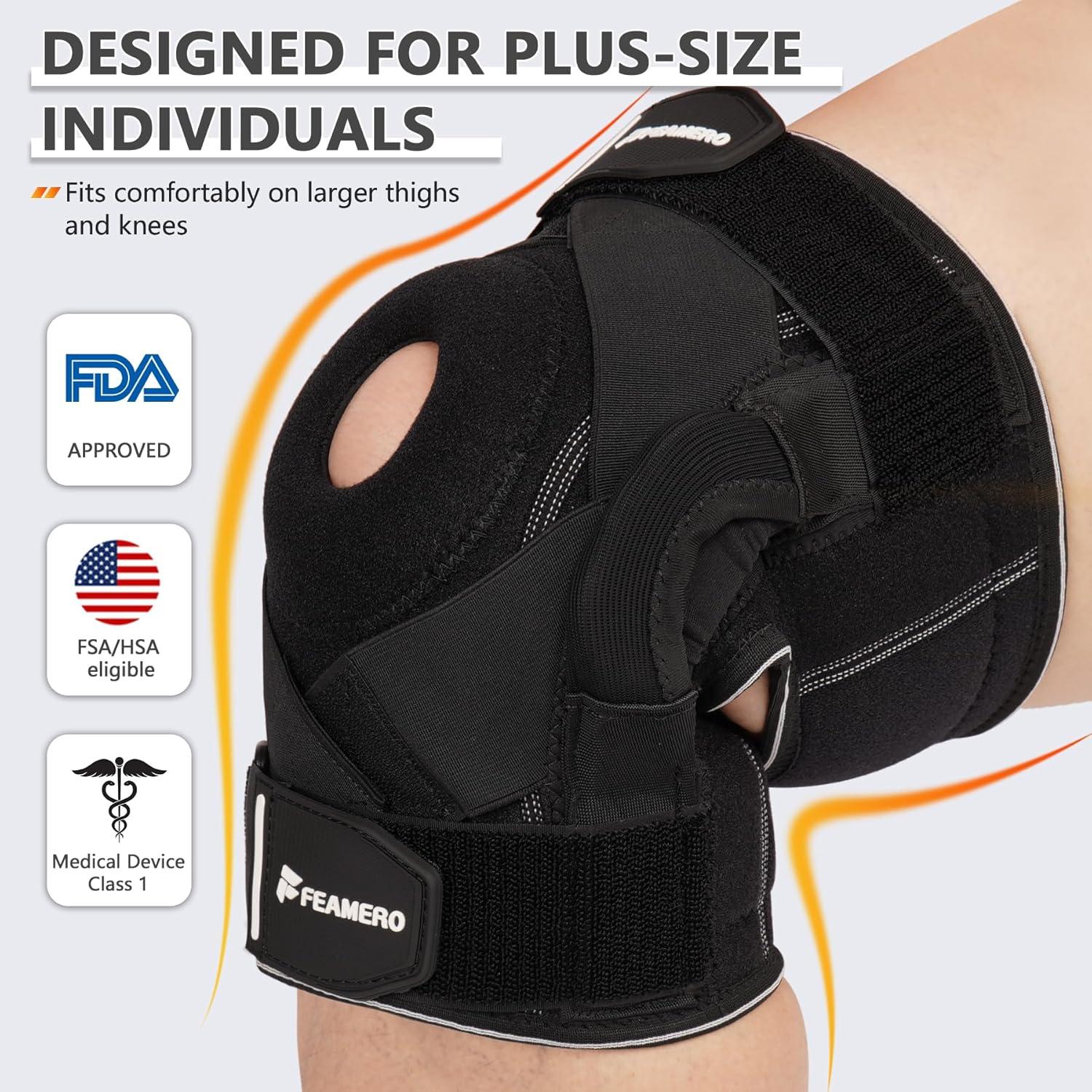 Férula de Rodilla Feamero XL/2XL con Bisagras y Compresión