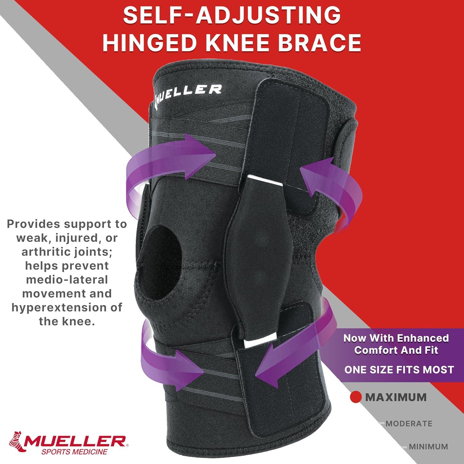 Férula de Rodilla Ajustable Mueller con Bisagras Unisex