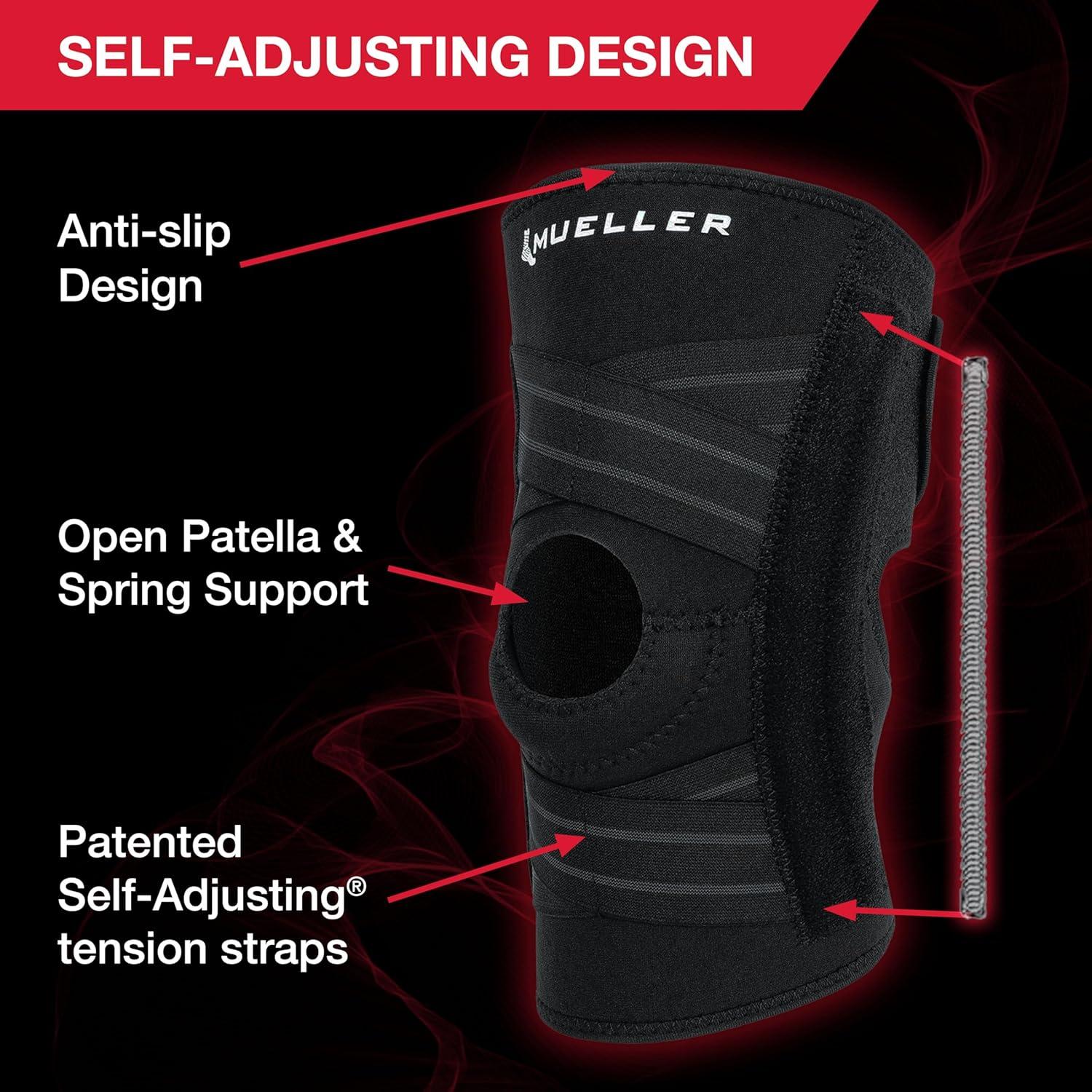 Férula de Rodilla Autoajustable MUELLER para Alivio del Dolor