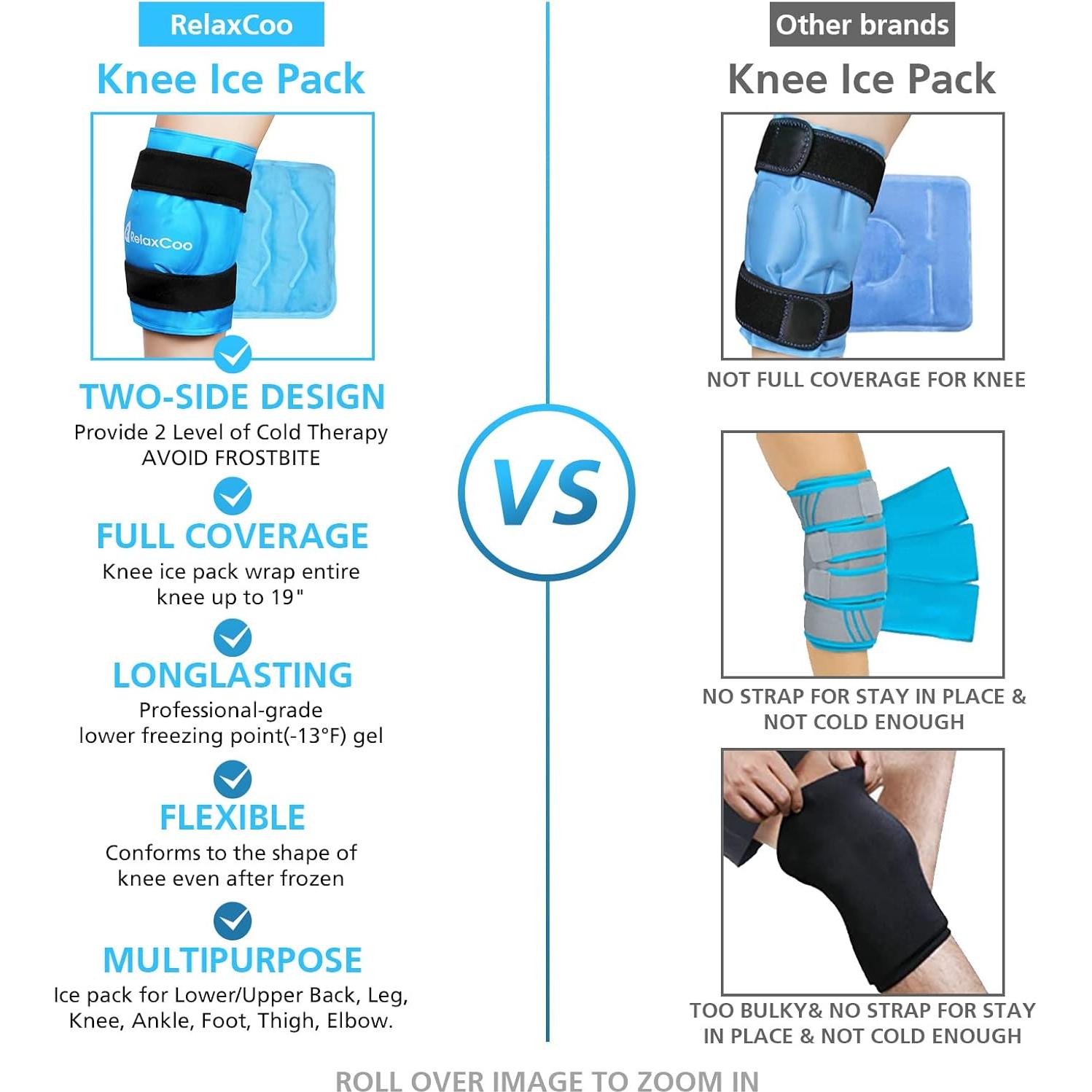 Funda de Hielo para Rodilla RelaxCoo XXL 48.3x26.9cm Reutilizable