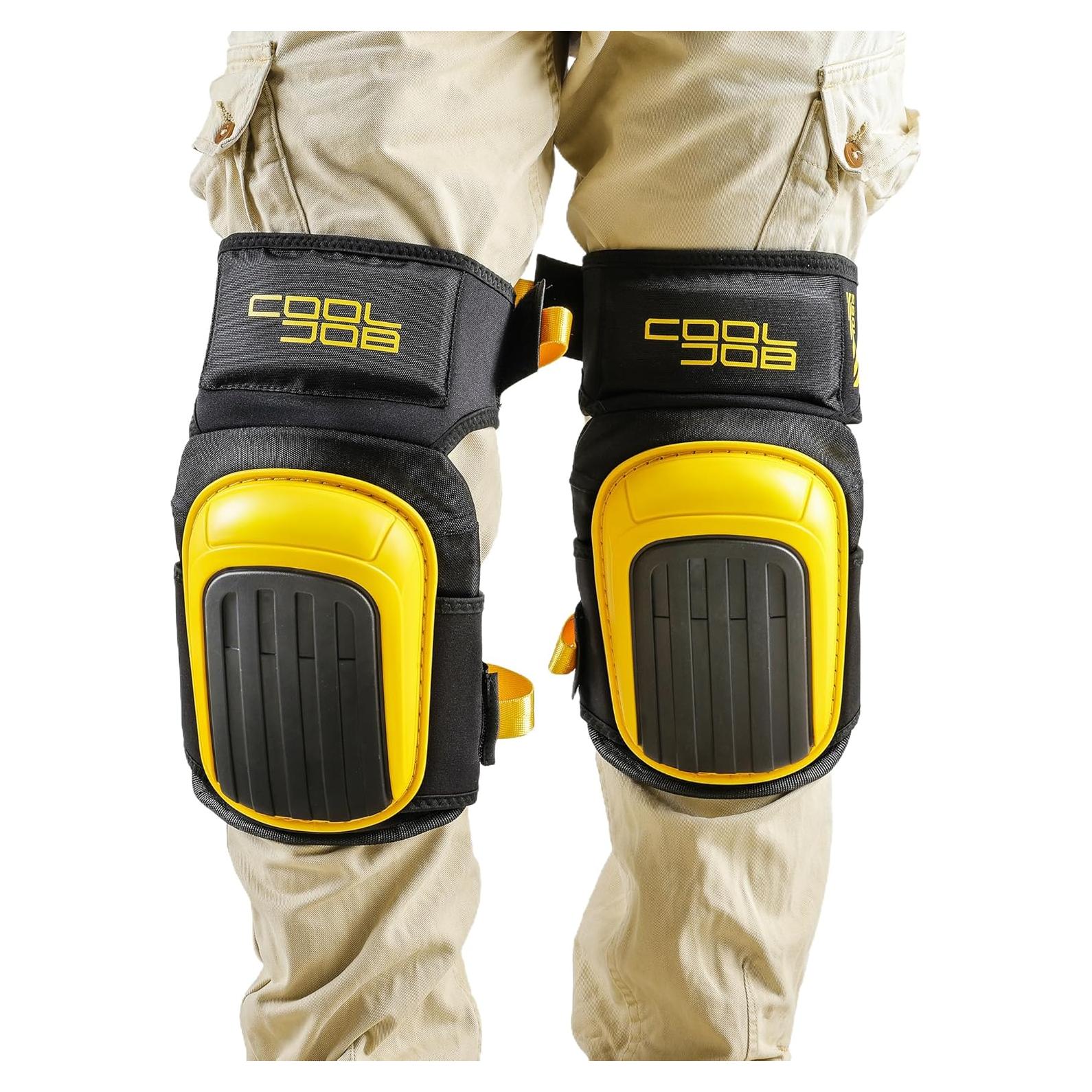 Rodilleras Profesionales COOLJOB Amarillas con Gel y Antideslizante