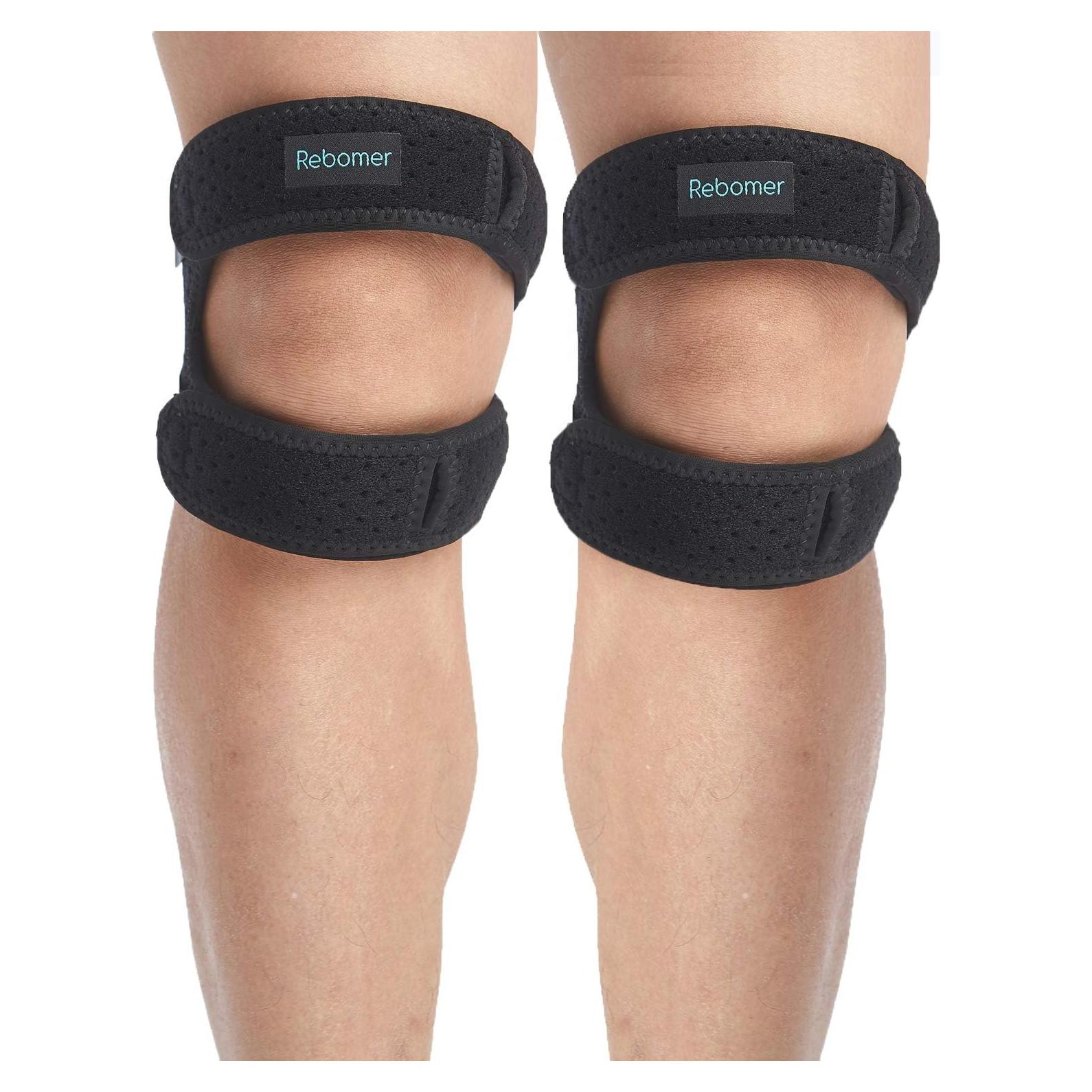 Correa para Rodilla Patella Rebomer - Silicona Ajustable 2 Pzas