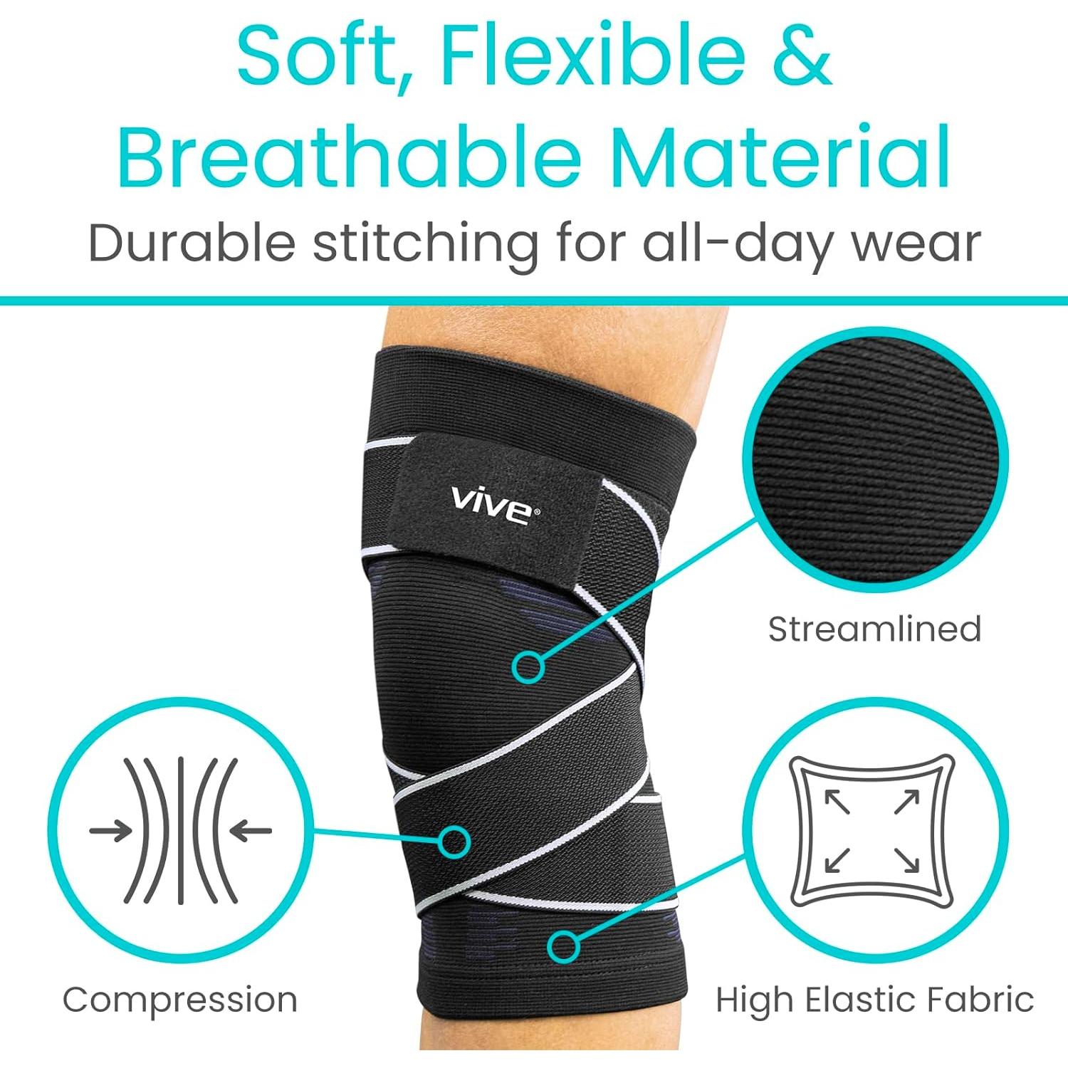 Manga de Compresión para Rodilla Vive - Soporte Elástico 2 Pzas