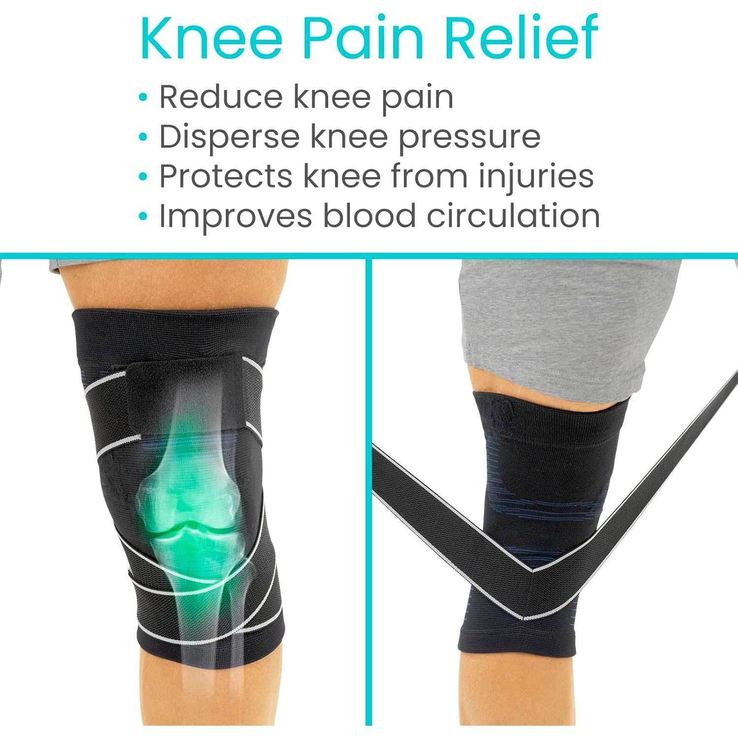 Manga de Compresión para Rodilla Vive - Soporte Elástico 2 Pzas