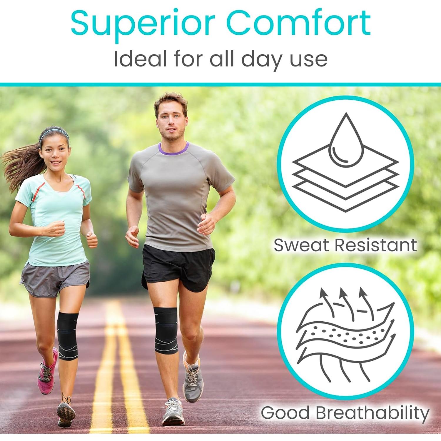 Manga de Compresión para Rodilla Vive - Soporte Elástico 2 Pzas