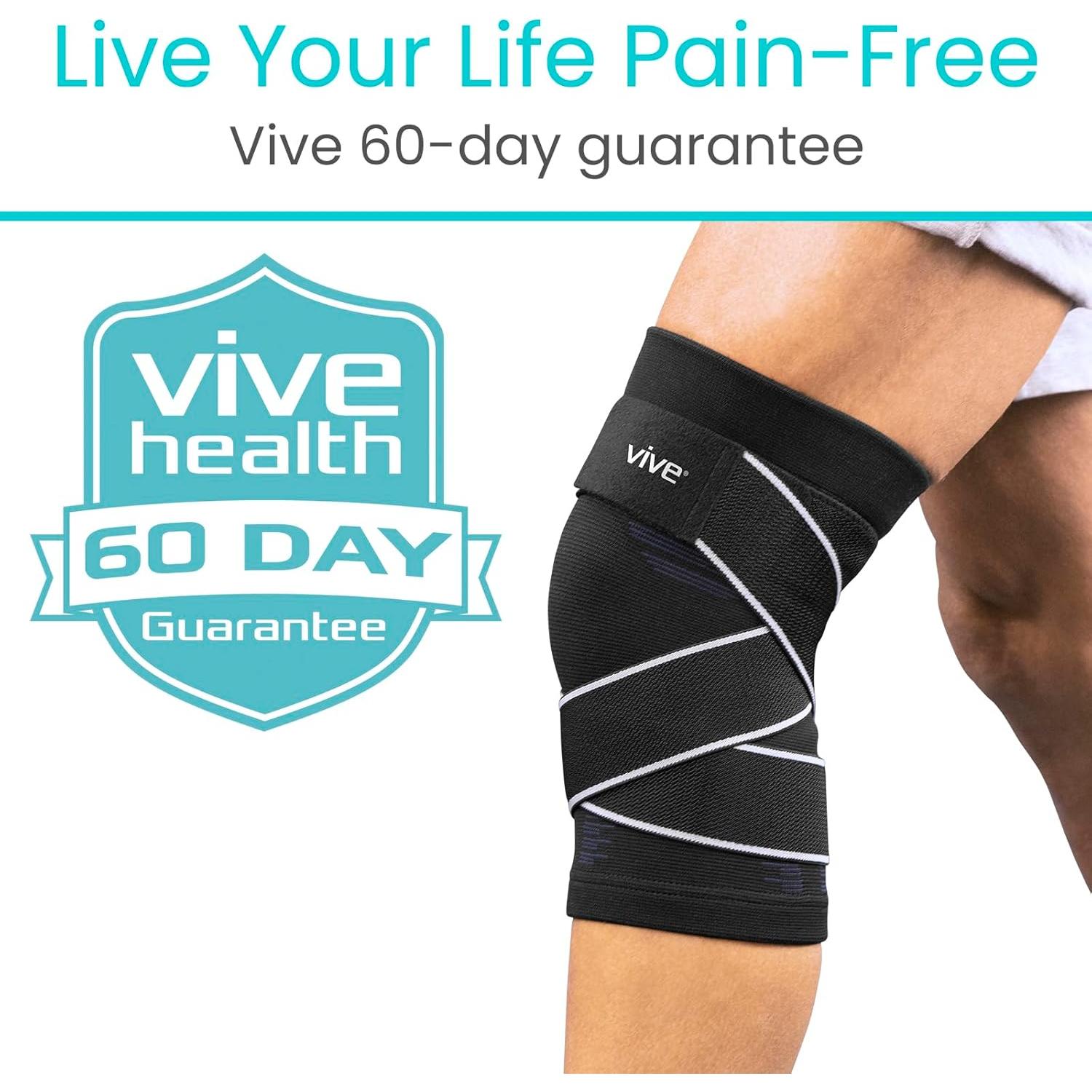 Manga de Compresión para Rodilla Vive - Soporte Elástico 2 Pzas