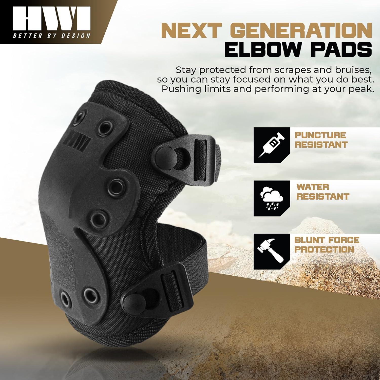 Almohadillas para Codo HWI NGE-100 Ajustables Negras