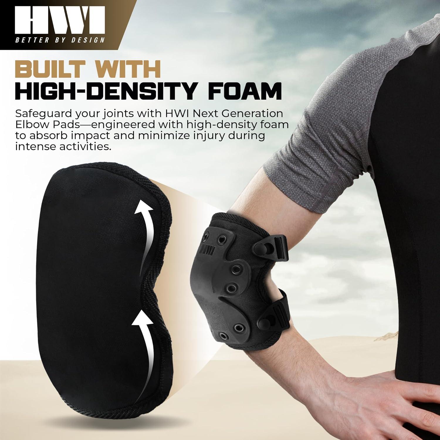 Almohadillas para Codo HWI NGE-100 Ajustables Negras