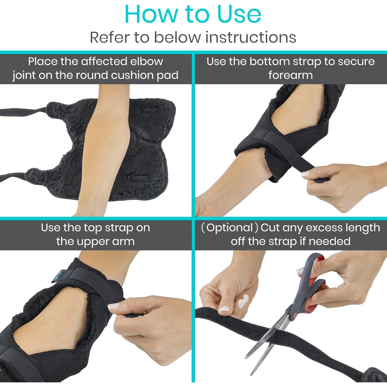 Protectores de Codo Vive de Piel de Oveja - Paquete de 2