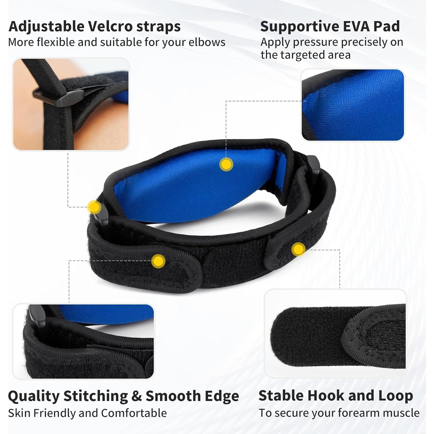 Faja para Codo CAMBIVO Ajustable - Alivio Tendinitis y Dolor