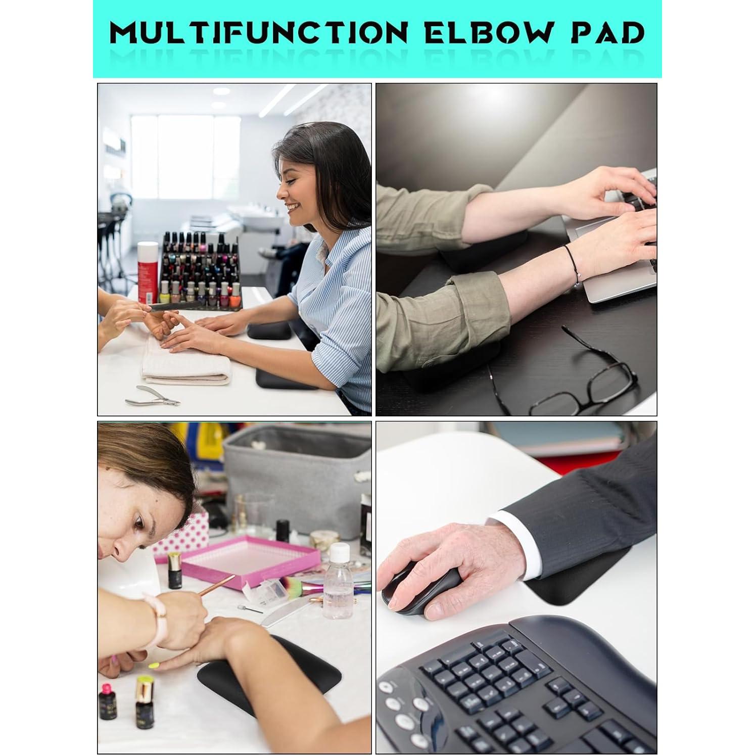 Almohadillas Ergonómicas para Codo TOROKOM - 2 Piezas Silicona Negra