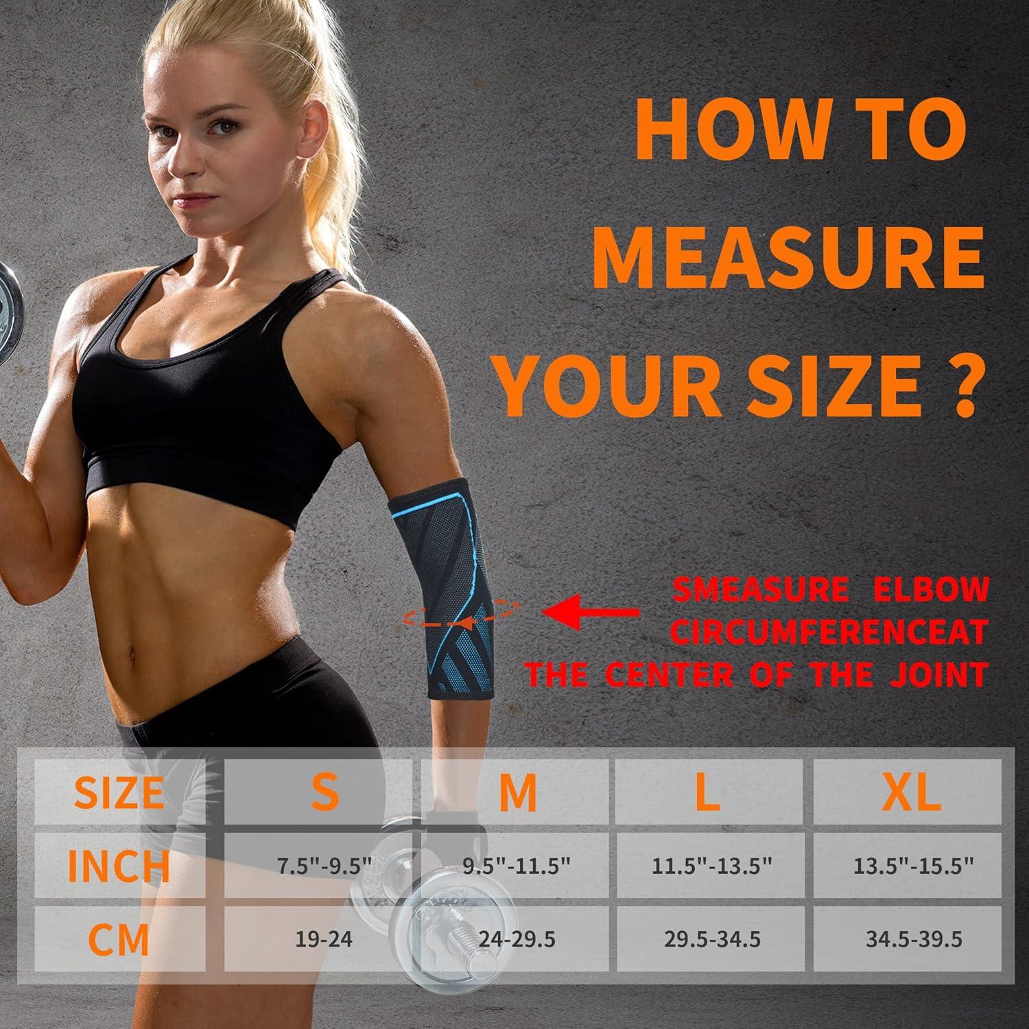 Manga de Compresión para Codo VVRAIN - Alivio Tendinitis y Tenista