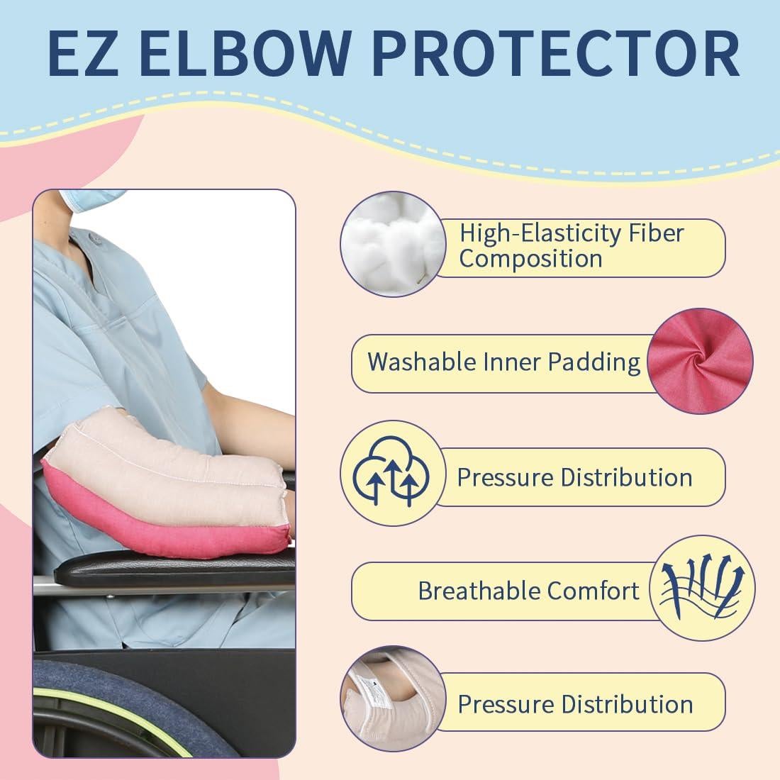 Protectores de Codos EZ Assistive para Ancianos y Pacientes