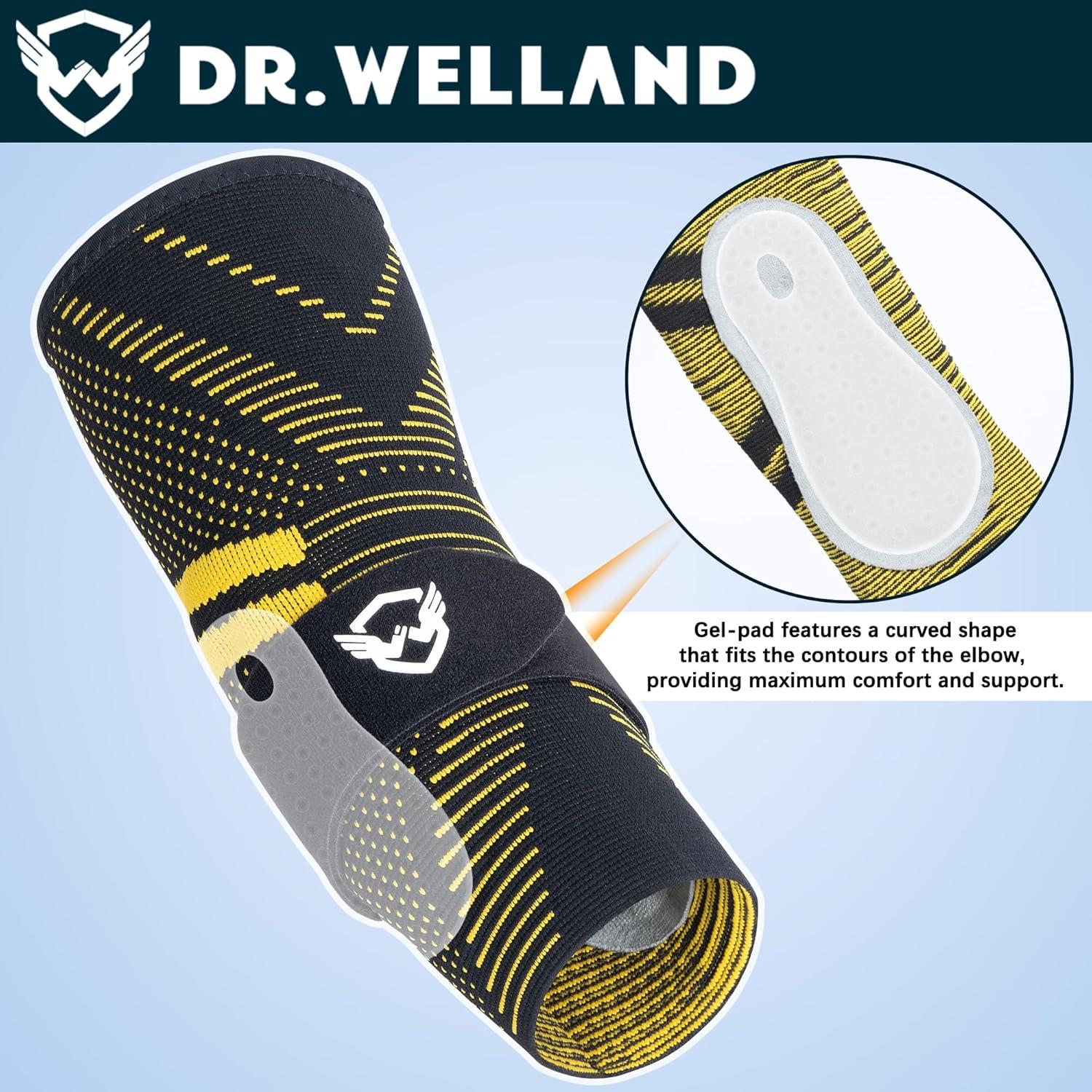 Faja de Gel de Cobre Dr.Welland para Codo - Alivio Dolor X-Large