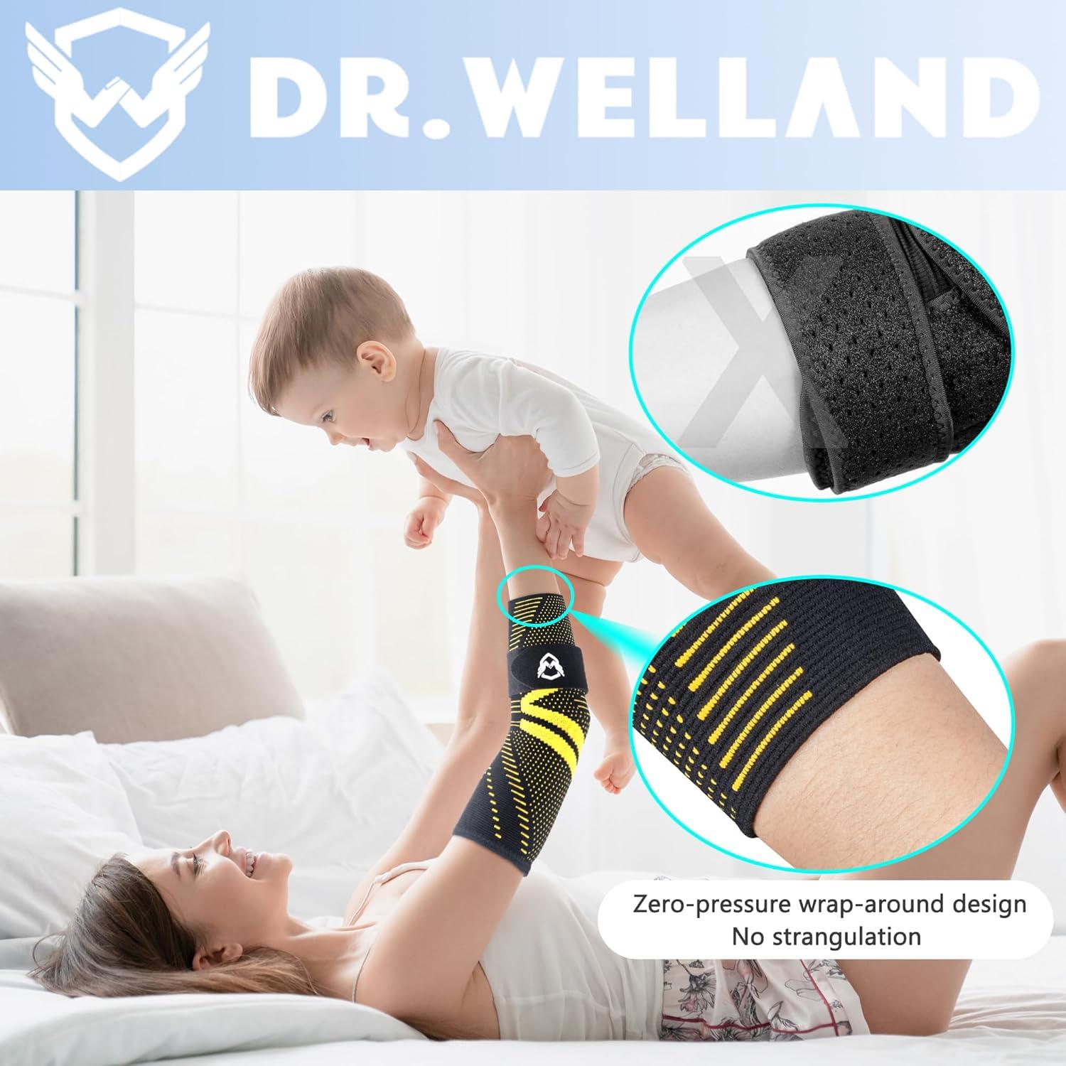 Faja de Gel de Cobre Dr.Welland para Codo - Alivio Dolor X-Large