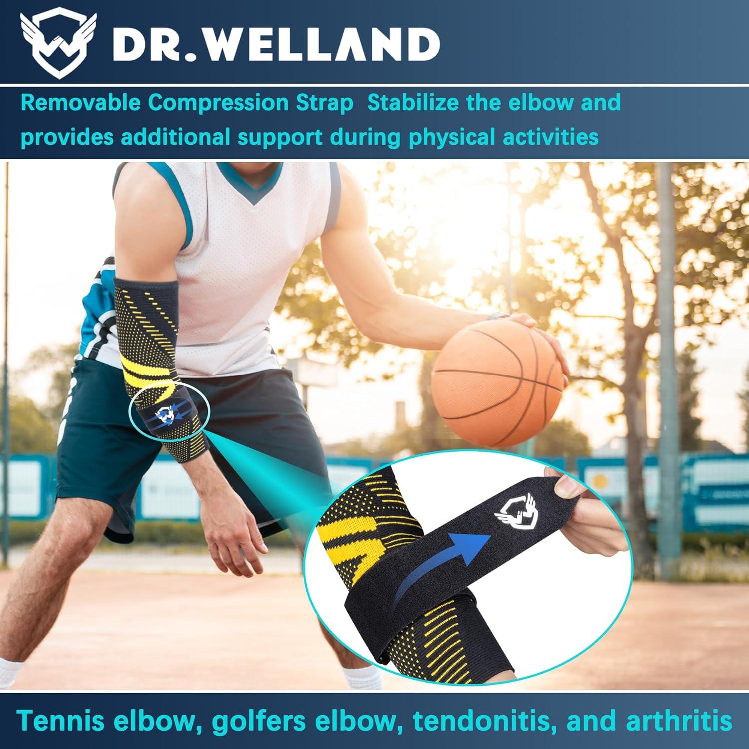 Faja de Gel de Cobre Dr.Welland para Codo - Alivio Dolor X-Large